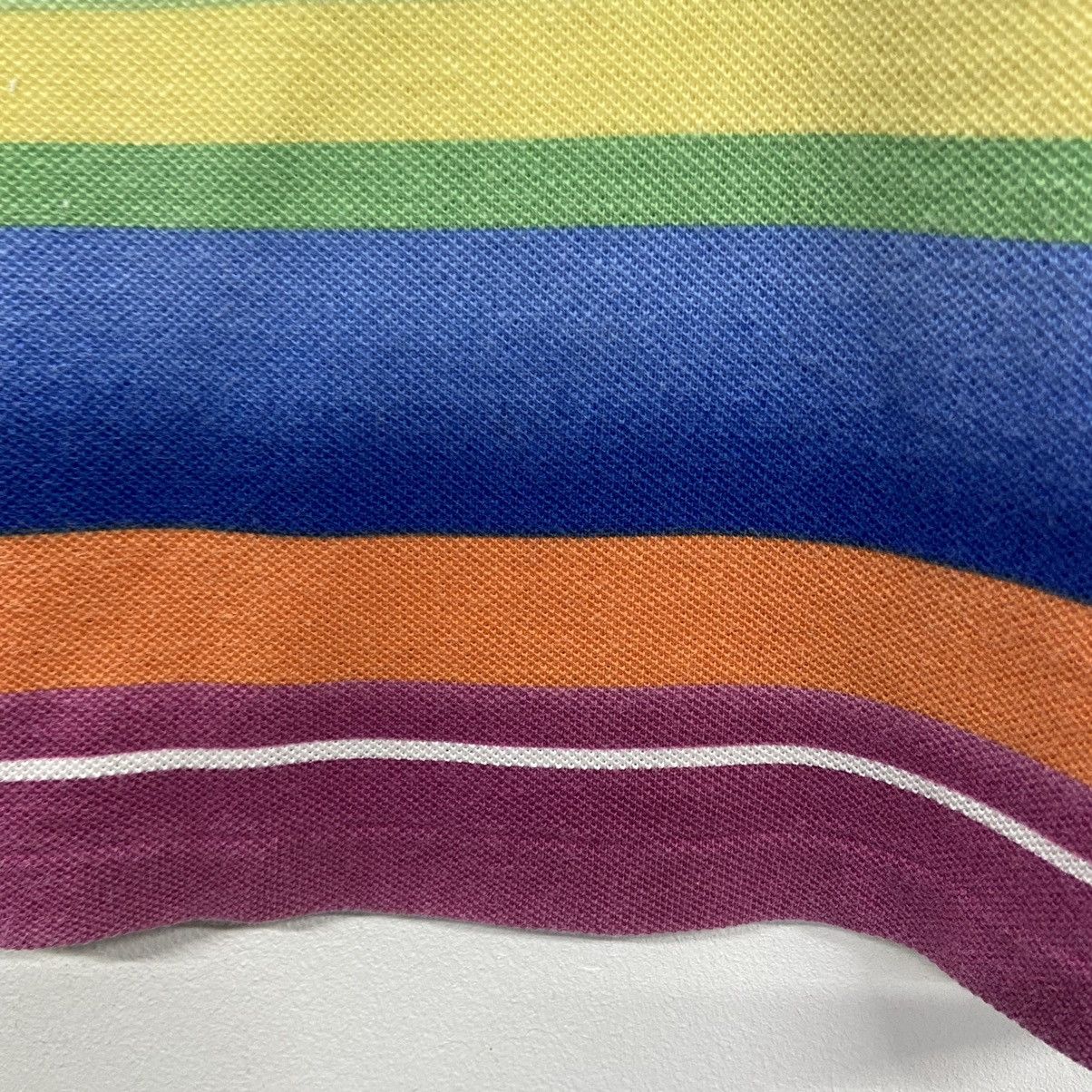 Polo Ralph Lauren × Vintage Rare!! POLO RALPH LAUREN multicolour stripes tee Size US M / EU 48-50 / 2 - 5 Thumbnail