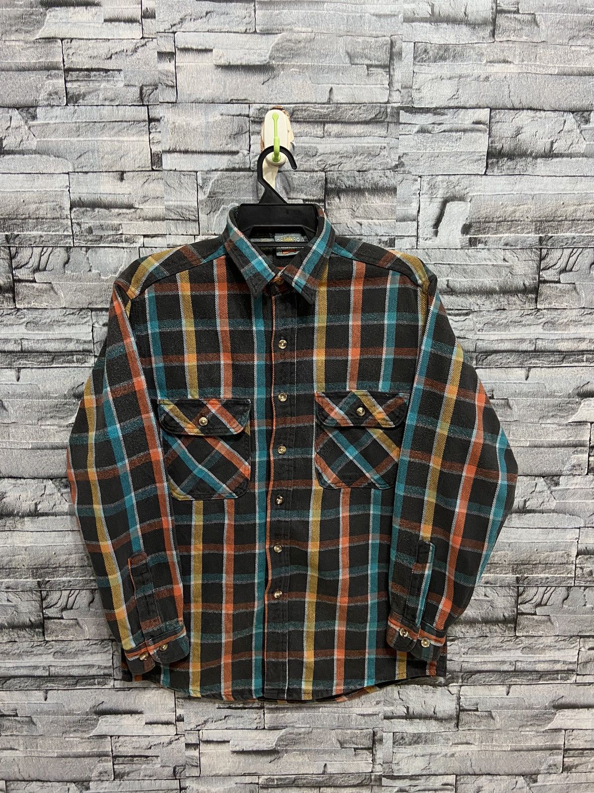 Vintage Ozark Wilderness Flannel double pocket workwear