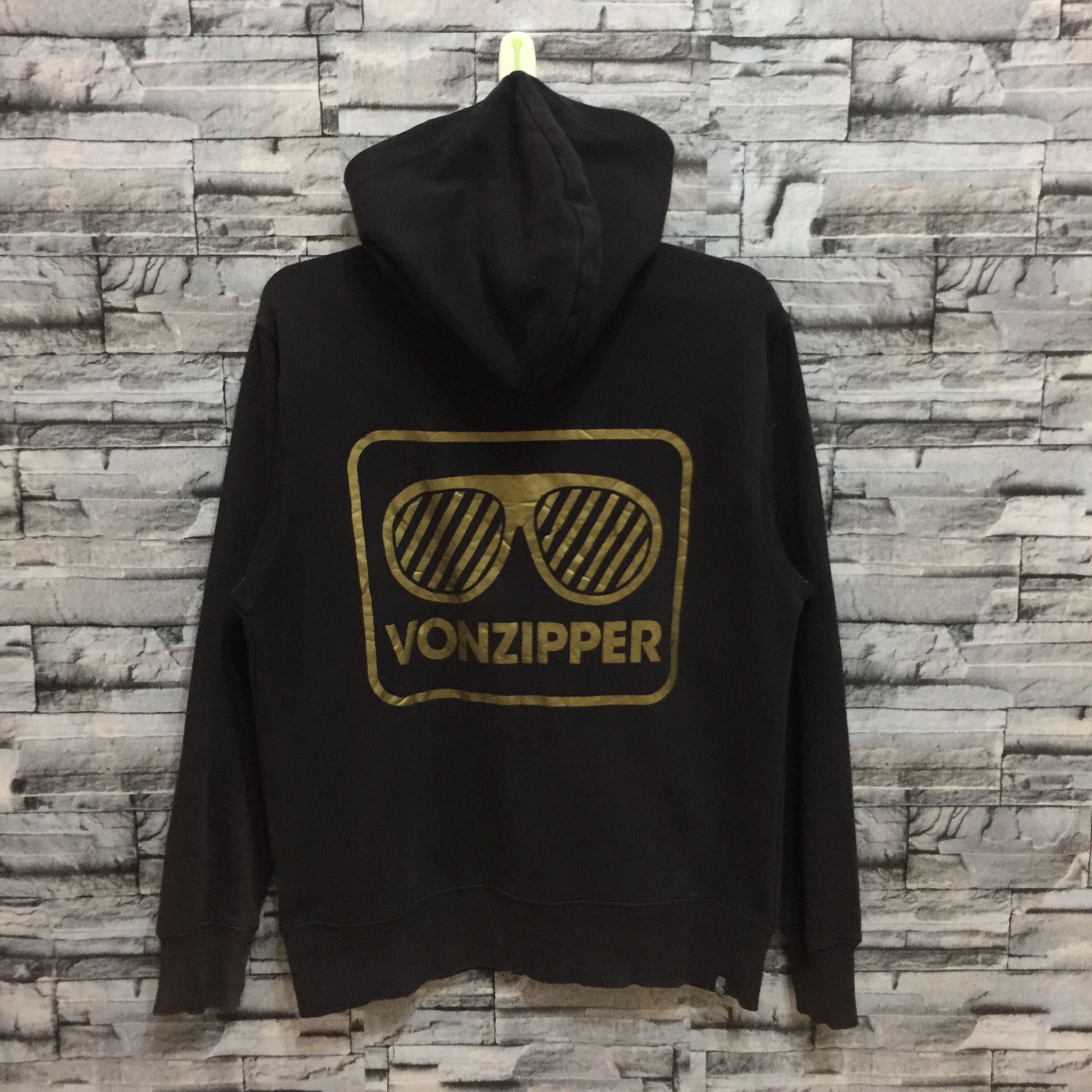 Vintage Vintage VonZipper hoodie big logo surf skateboard Size US L / EU 52-54 / 3 - 2 Thumbnail