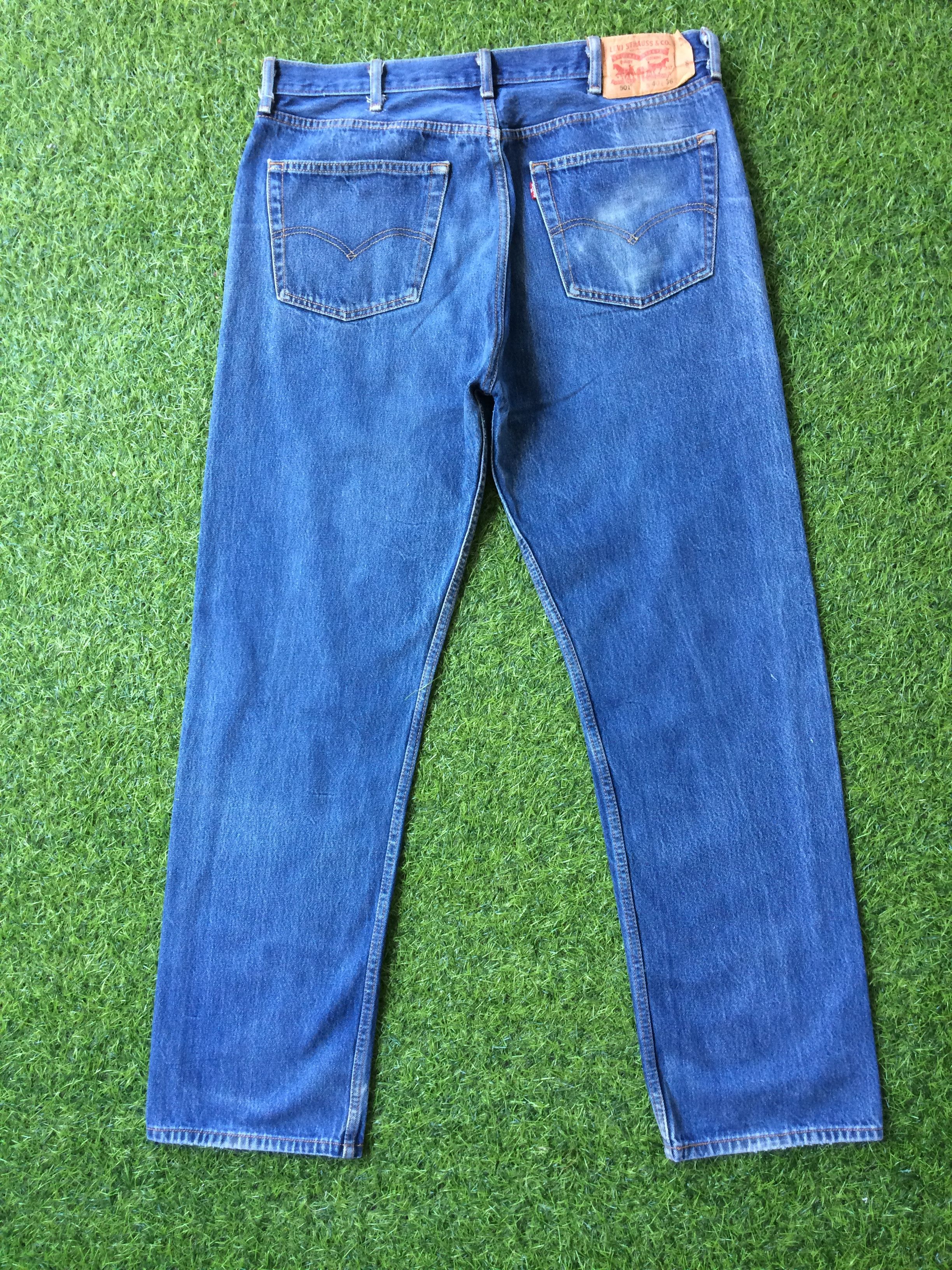 Levi's Distressed Levis 501 Medium Wash Jeans #B-448 Size US 37 - 2 Thumbnail