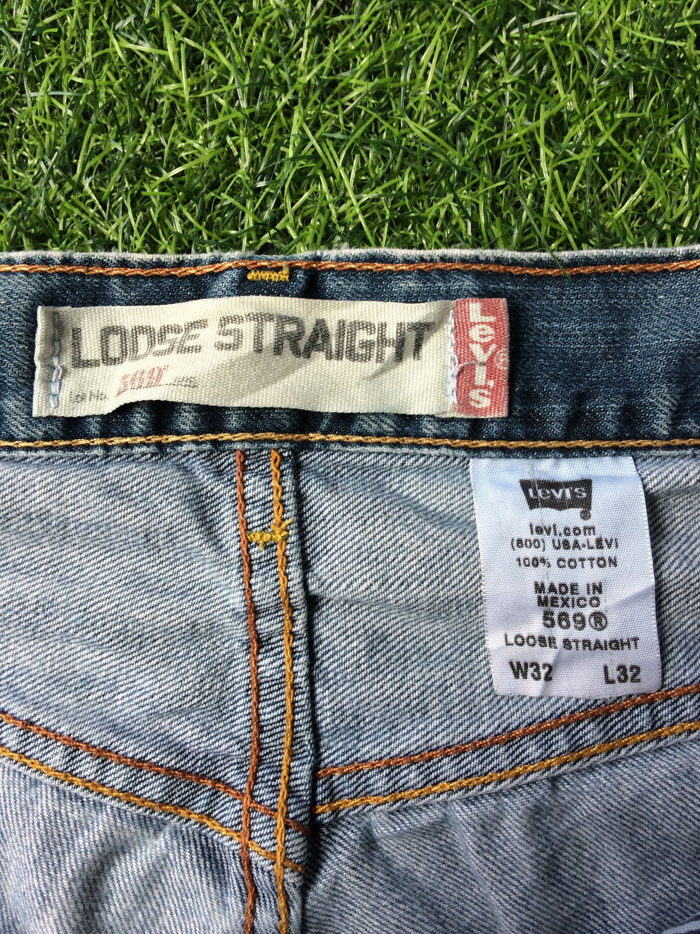Levi's Vintage Distressed Levi's 569 Dirty Ripped Jeans #B-534 Size US 31 - 12 Thumbnail