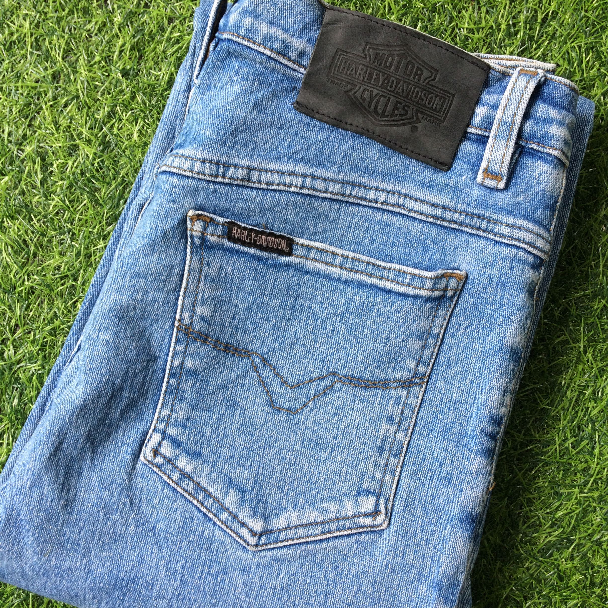 Harley Davidson Harley Davidson Distressed Stretch Jeans #B-497 Size US 29 - 7 Thumbnail