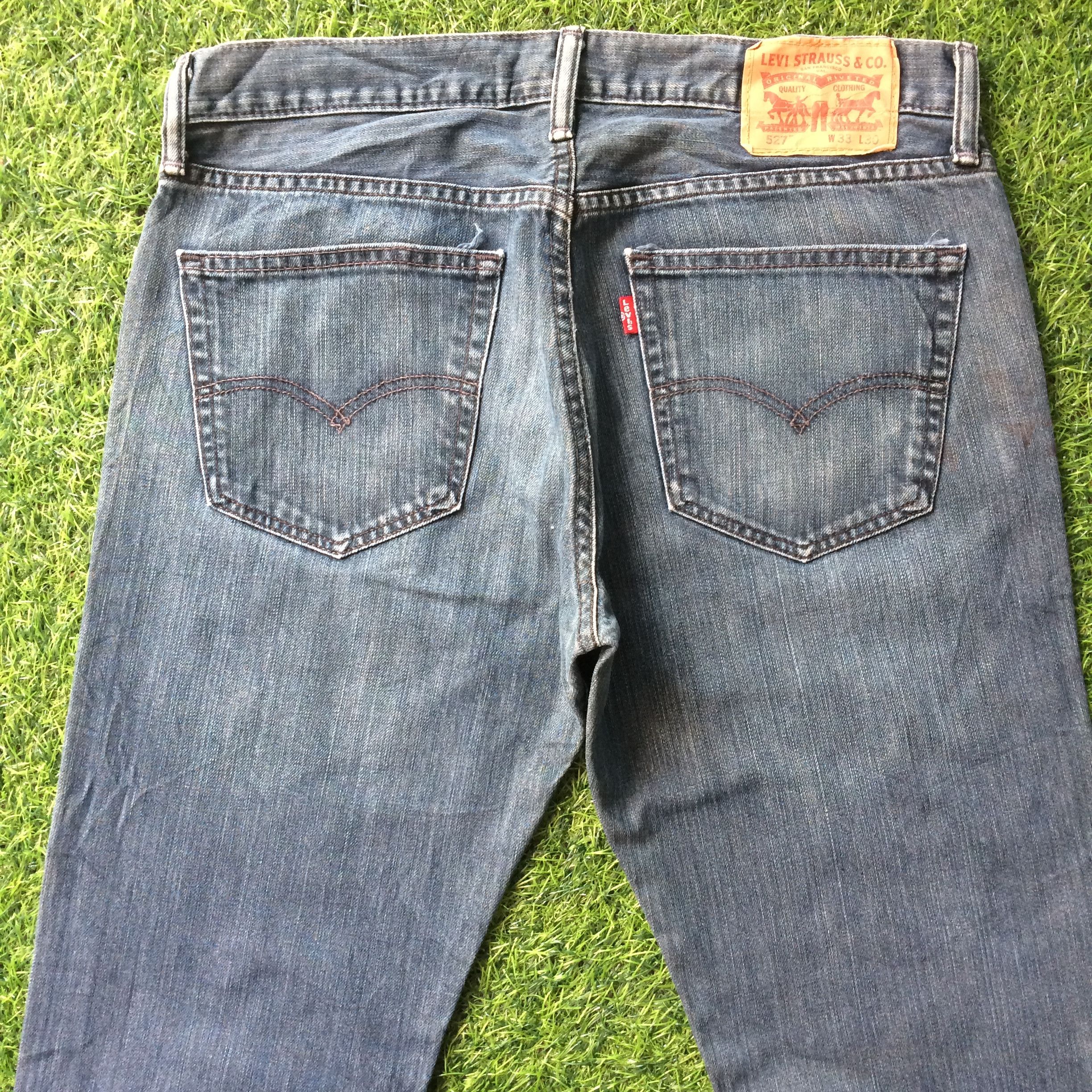 Levi's Vintage Distressed Levis 527 Bootcut Flare Jeans #B-684 Size US 33 - 4 Thumbnail