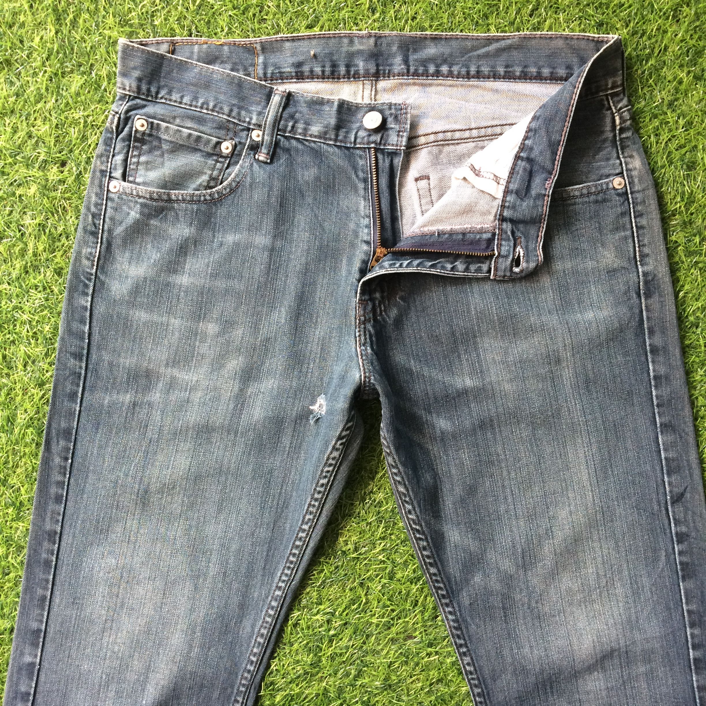 Levi's Vintage Distressed Levis 527 Bootcut Flare Jeans #B-684 Size US 33 - 3 Thumbnail