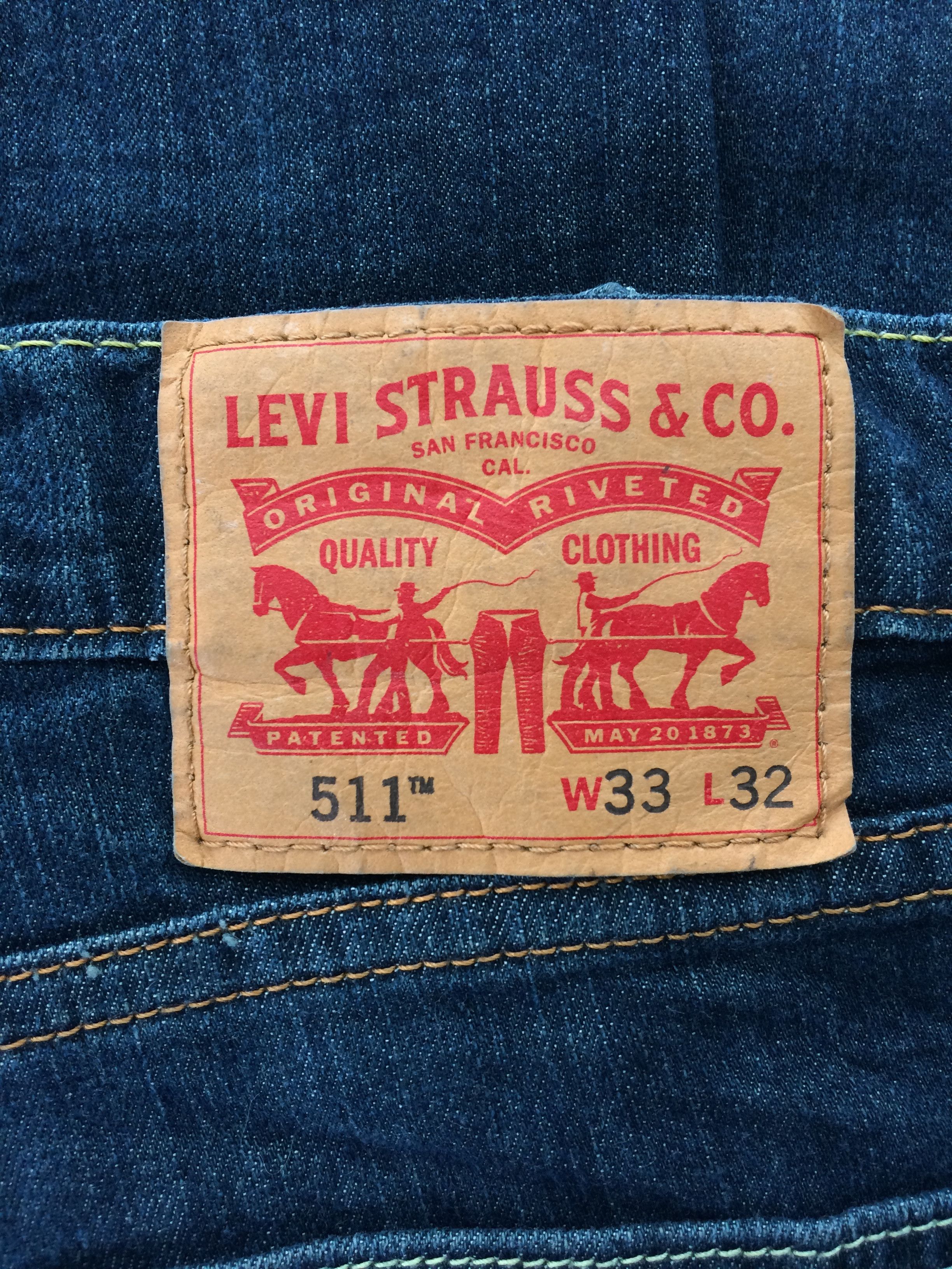 Levi's Vintage Distressed Levis 511 Jeans #B-033 Size US 31 - 7 Thumbnail
