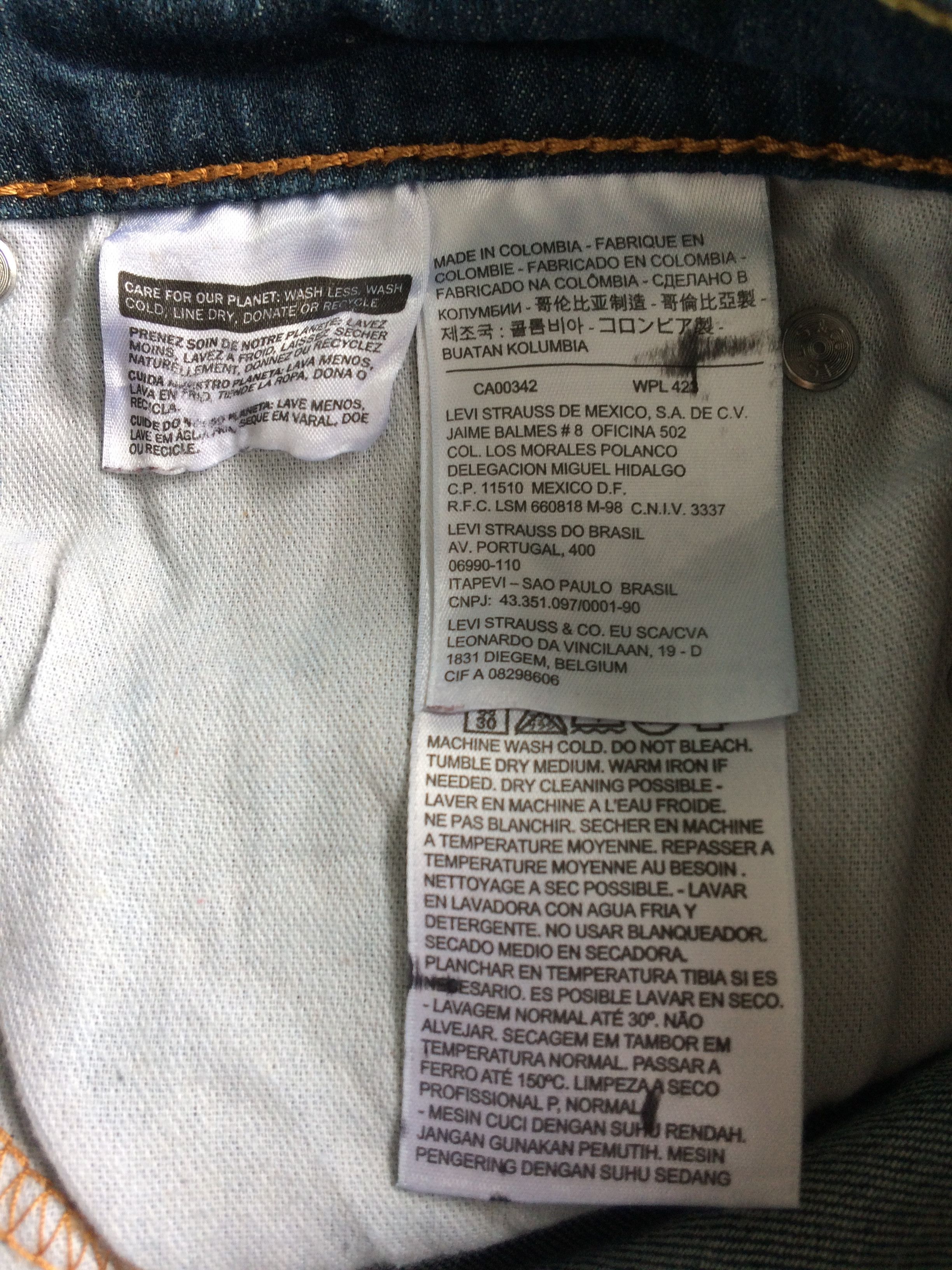 Levi's Vintage Distressed Levis 511 Jeans #B-033 Size US 31 - 10 Thumbnail