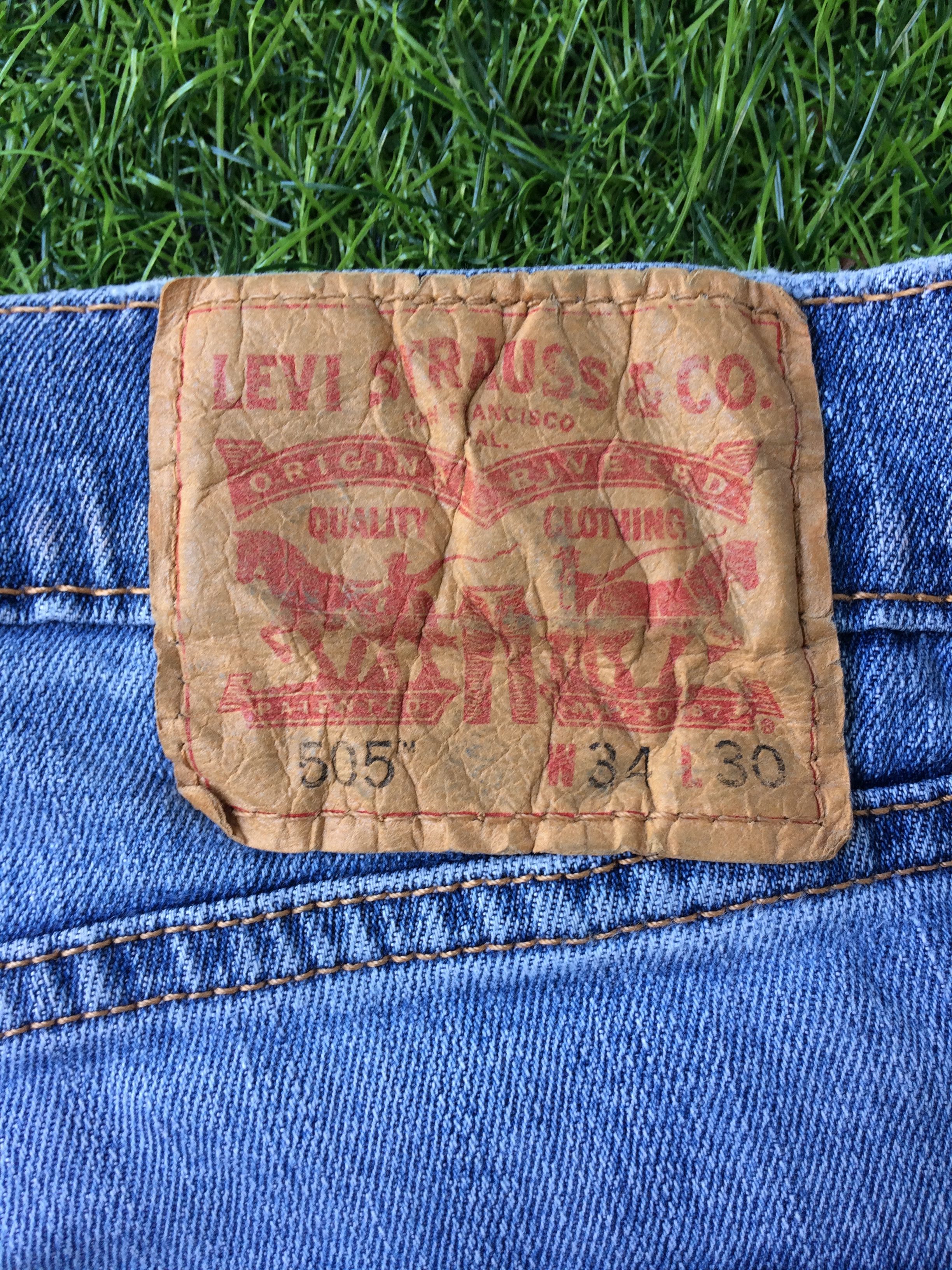 Levi's Distressed Levis 505 Stretch Jeans #B-418 Size US 32 / EU 48 - 9 Thumbnail