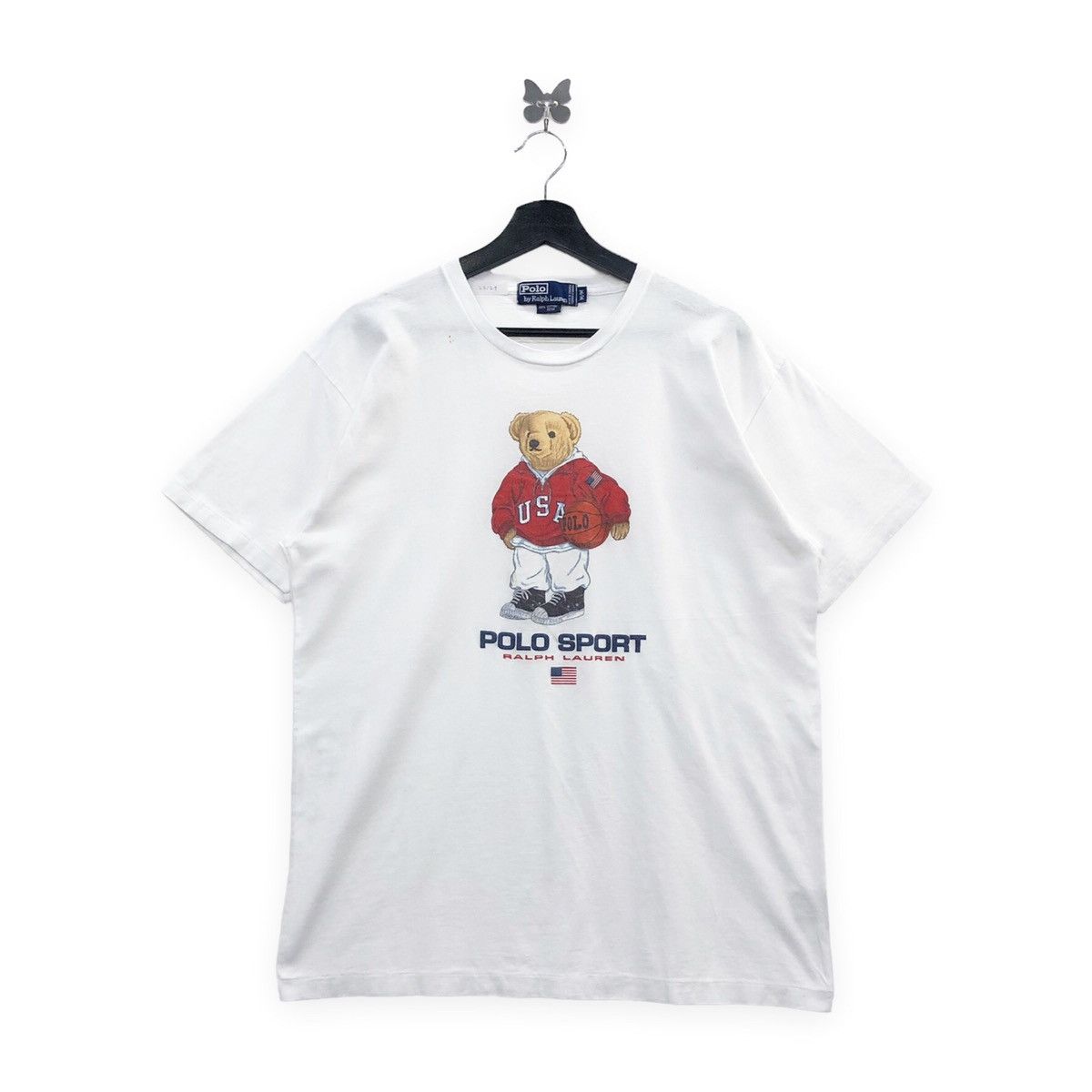 ‘Rare!! Polo Ralph Lauren Bear Graphic T-shirt