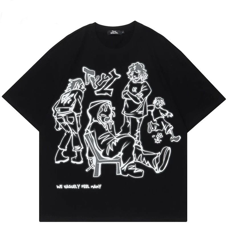 Anime Cartoon Oversized Tee