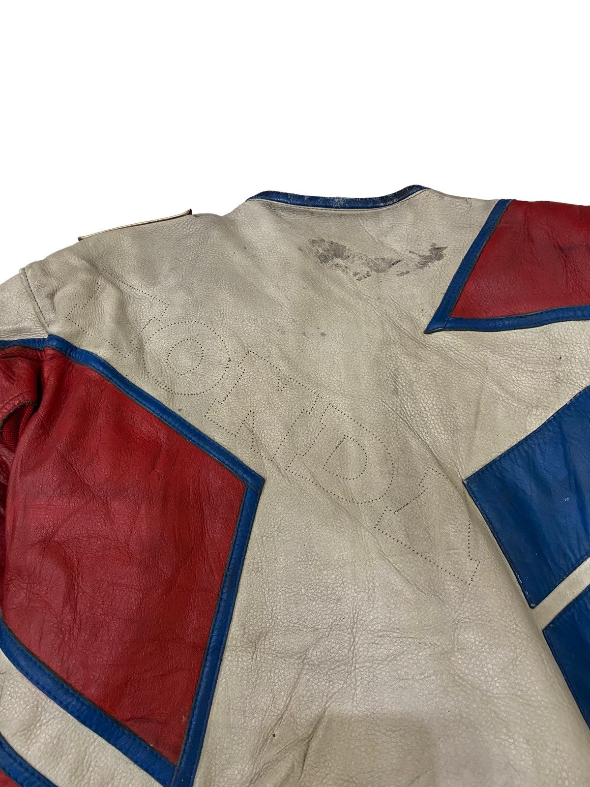 Honda × Vintage Vtg Nankai Honda Leather Freddie Spencer wore racing GP 1987 Size US L / EU 52-54 / 3 - 11 Thumbnail