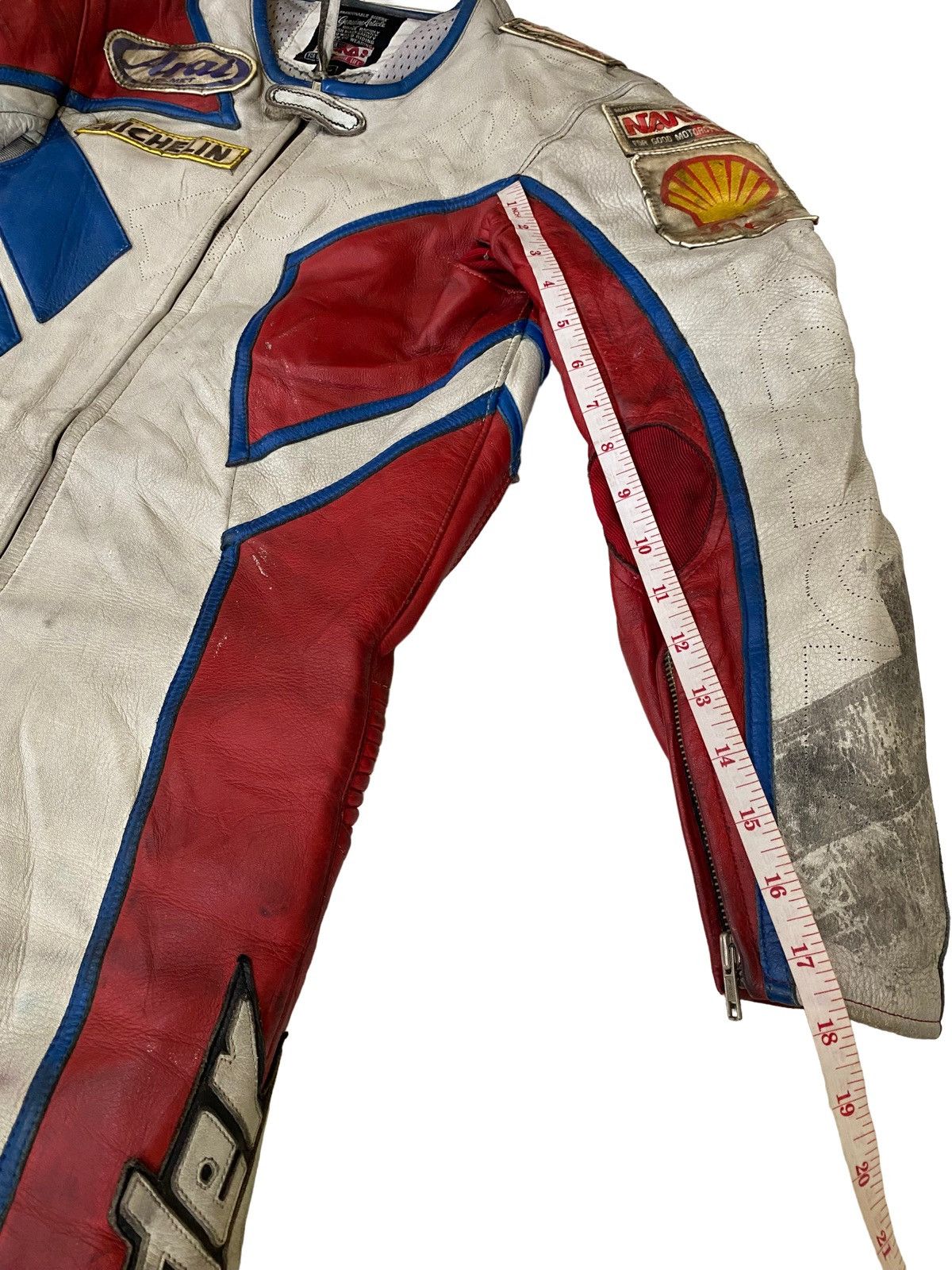 Honda × Vintage Vtg Nankai Honda Leather Freddie Spencer wore racing GP 1987 Size US L / EU 52-54 / 3 - 13 Thumbnail