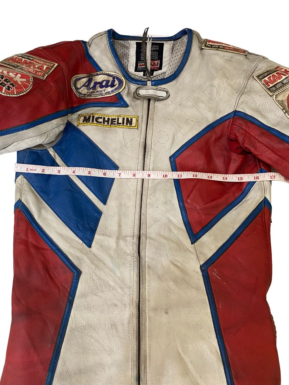 Honda × Vintage Vtg Nankai Honda Leather Freddie Spencer wore racing GP 1987 Size US L / EU 52-54 / 3 - 12 Thumbnail
