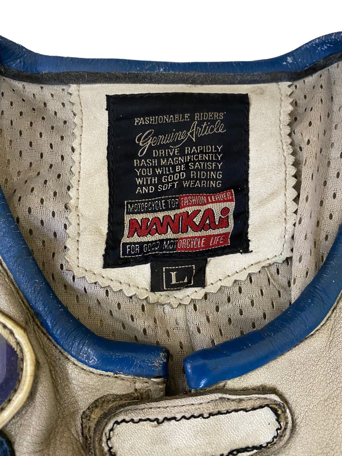 Honda × Vintage Vtg Nankai Honda Leather Freddie Spencer wore racing GP 1987 Size US L / EU 52-54 / 3 - 4 Thumbnail