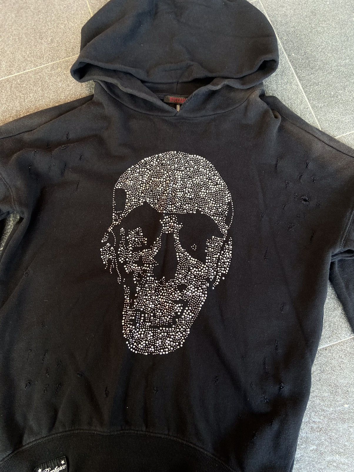 Japanese Brand BUCKAROO DISTRESSED SKULL HOODIE LIKE NUMBER NINE STYLE Size US M / EU 48-50 / 2 - 2 Thumbnail