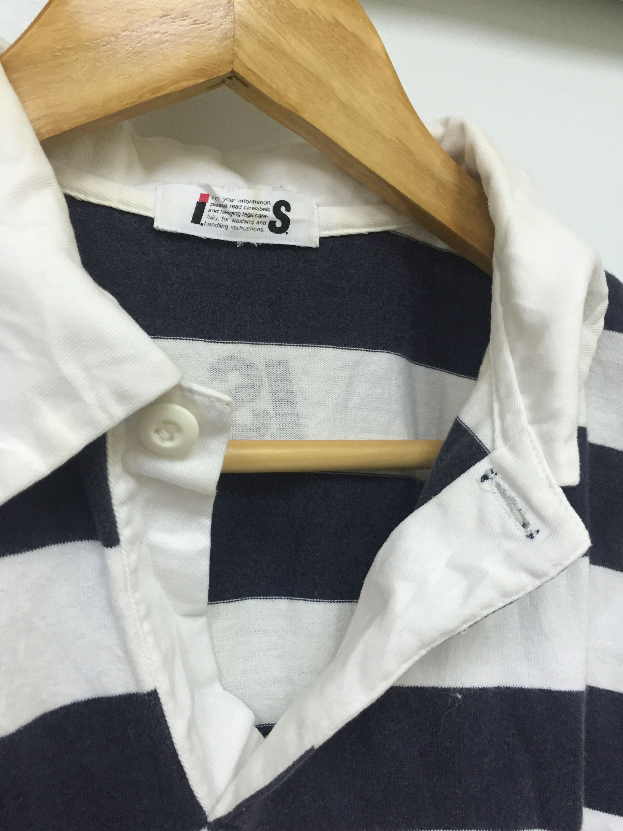 Issey Miyake × Tsumori Chisato 90s Issey Sport Rugby Stripe Size US M / EU 48-50 / 2 - 5 Thumbnail