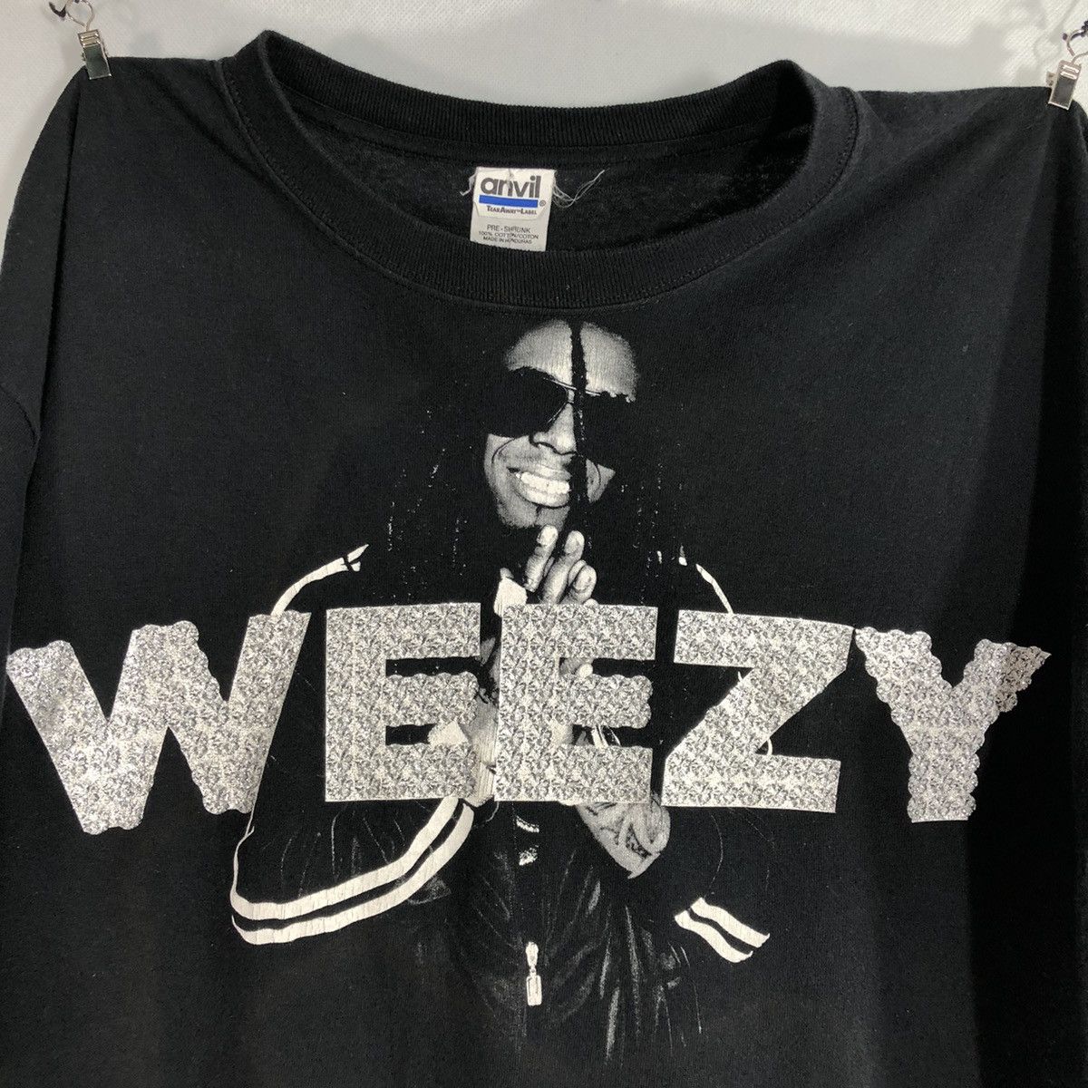 Rap Tees × Vintage Weezy Lil Wayne Y2K Bling Bling Shirt Size US L / EU 52-54 / 3 - 2 Thumbnail