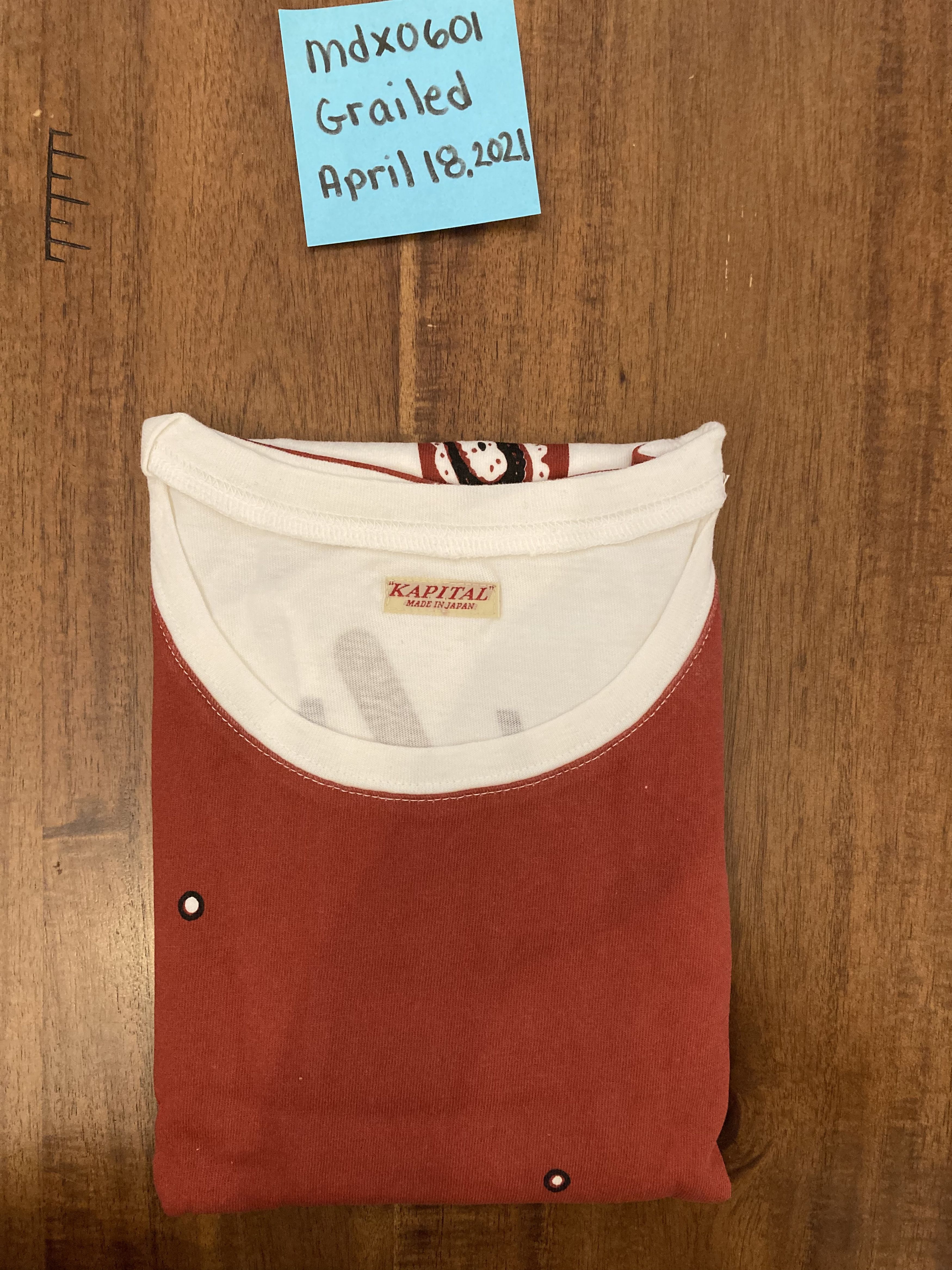 Kapital Kapital Tenjiku Crew Neck Toro Toro Melted Smile T-Shirt Size US L / EU 52-54 / 3 - 3 Thumbnail