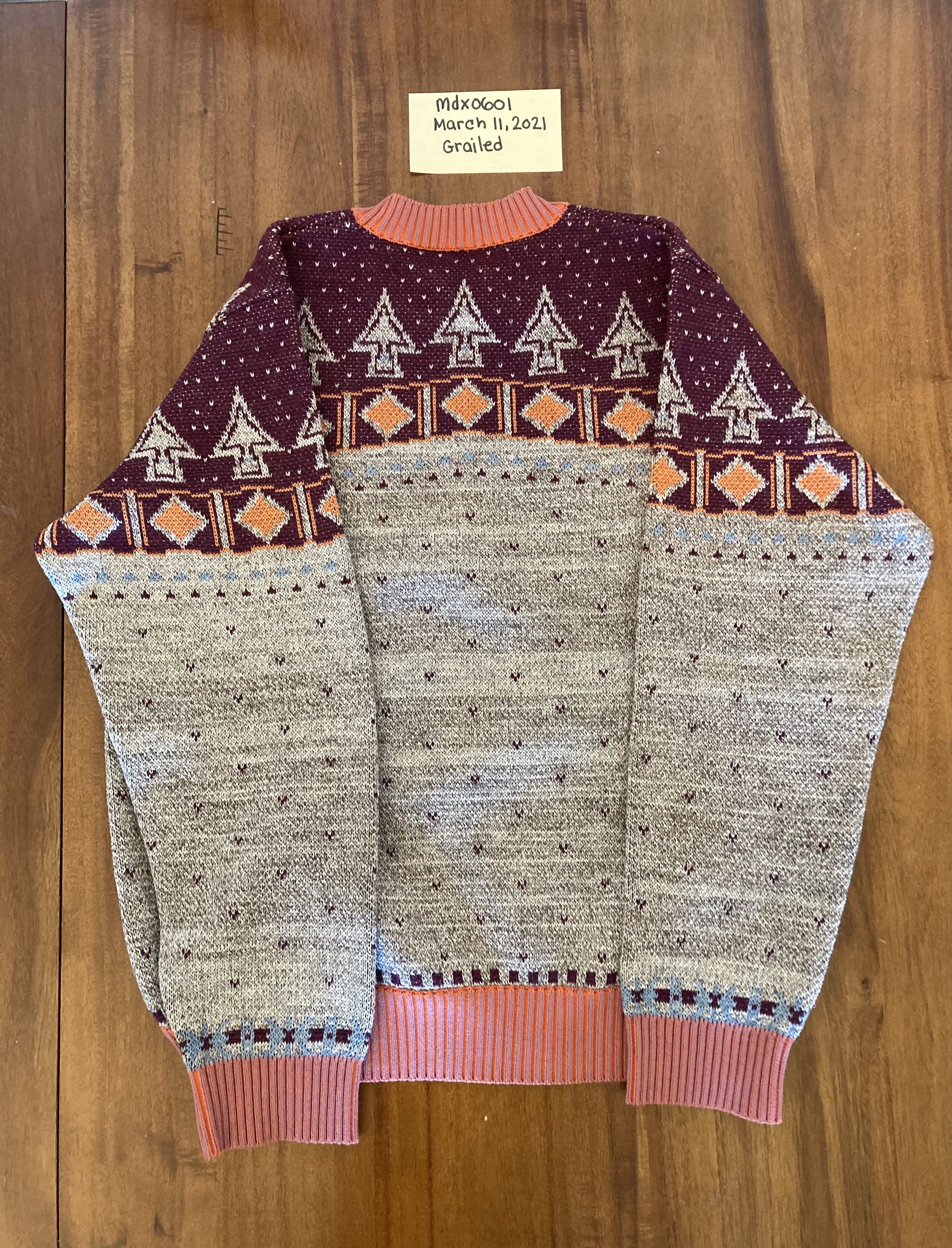 Kapital 7G Knit Alaska Camp Piano Crew Sweater Size US L / EU 52-54 / 3 - 5 Thumbnail