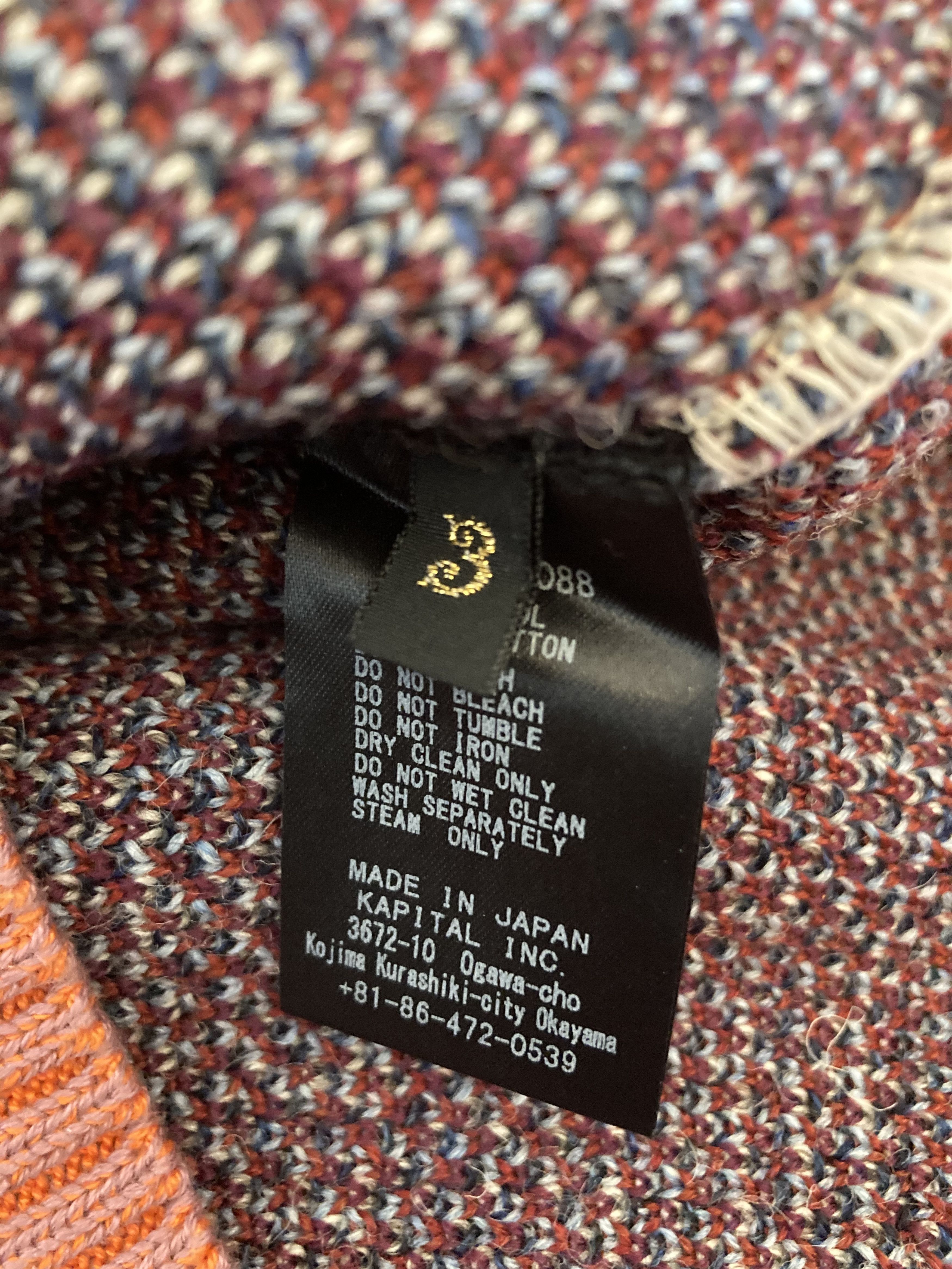 Kapital 7G Knit Alaska Camp Piano Crew Sweater Size US L / EU 52-54 / 3 - 4 Thumbnail