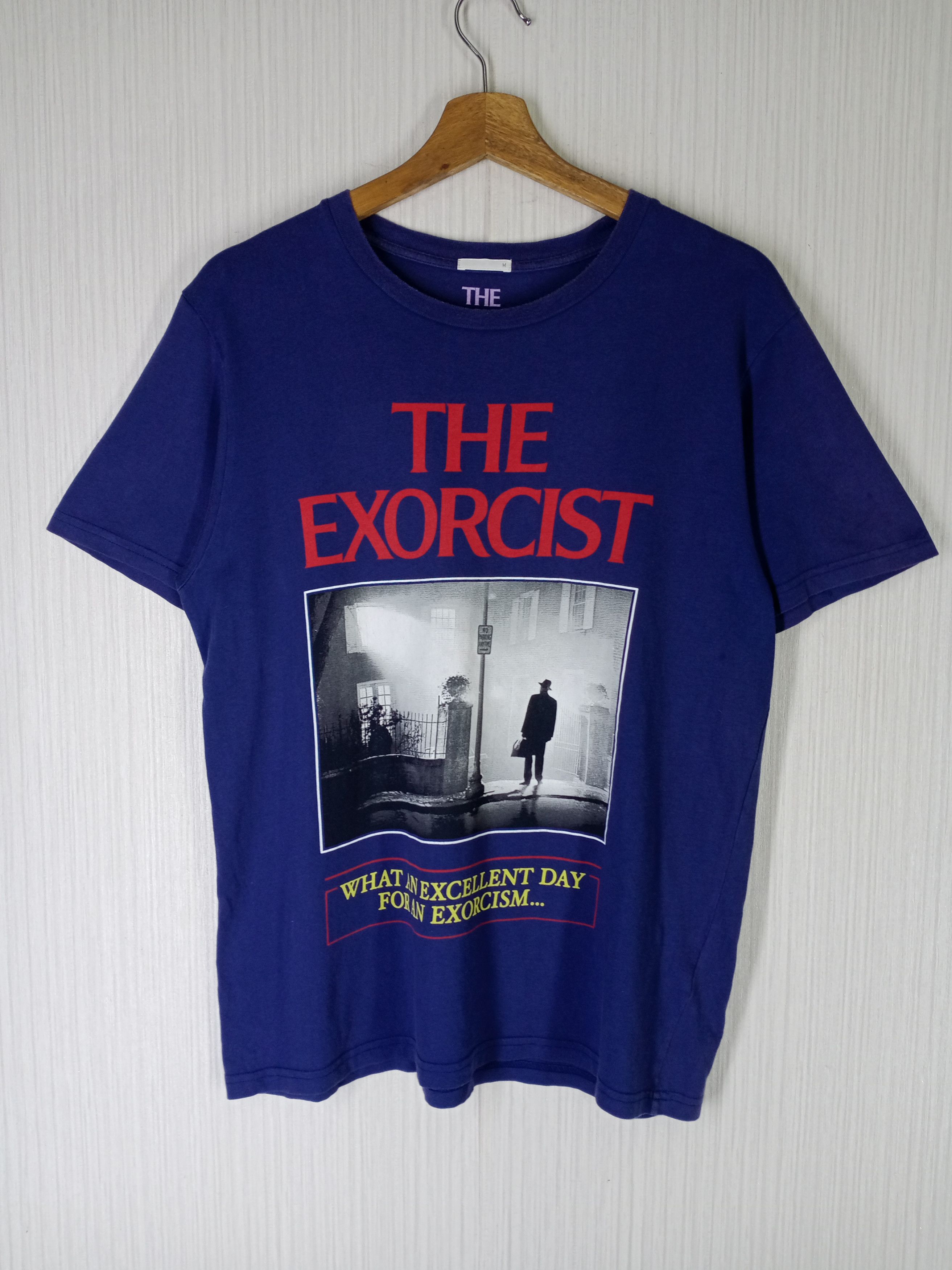 image of Expert Horror x Movie The Exorcist Horror Movie Tshirt in Black, Men's (Size Medium)