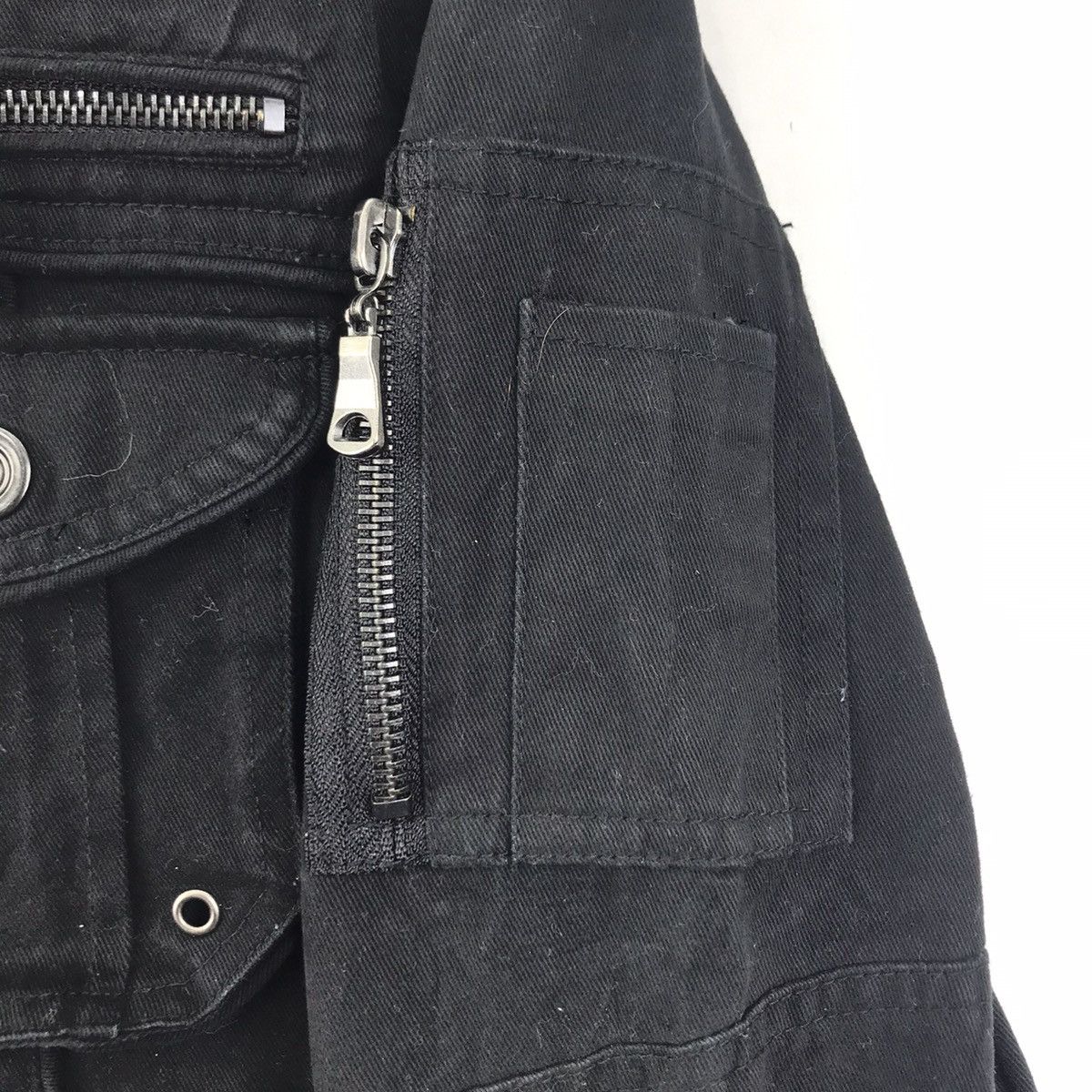 Japanese Brand SEMANTIC DESIGN Japanese Brand Punk Multi Pockets Black Coat Size US S / EU 44-46 / 1 - 4 Thumbnail