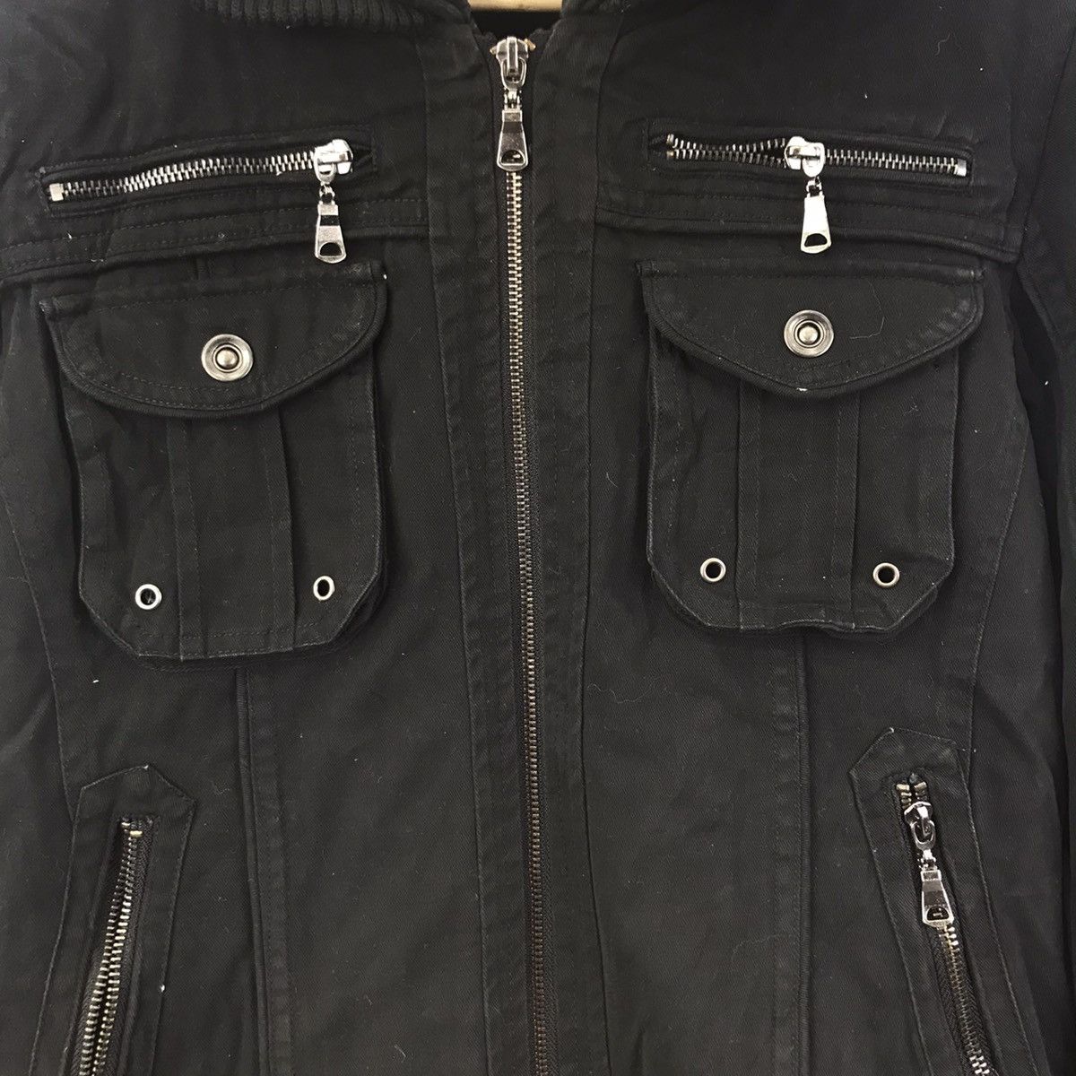 Japanese Brand SEMANTIC DESIGN Japanese Brand Punk Multi Pockets Black Coat Size US S / EU 44-46 / 1 - 3 Thumbnail