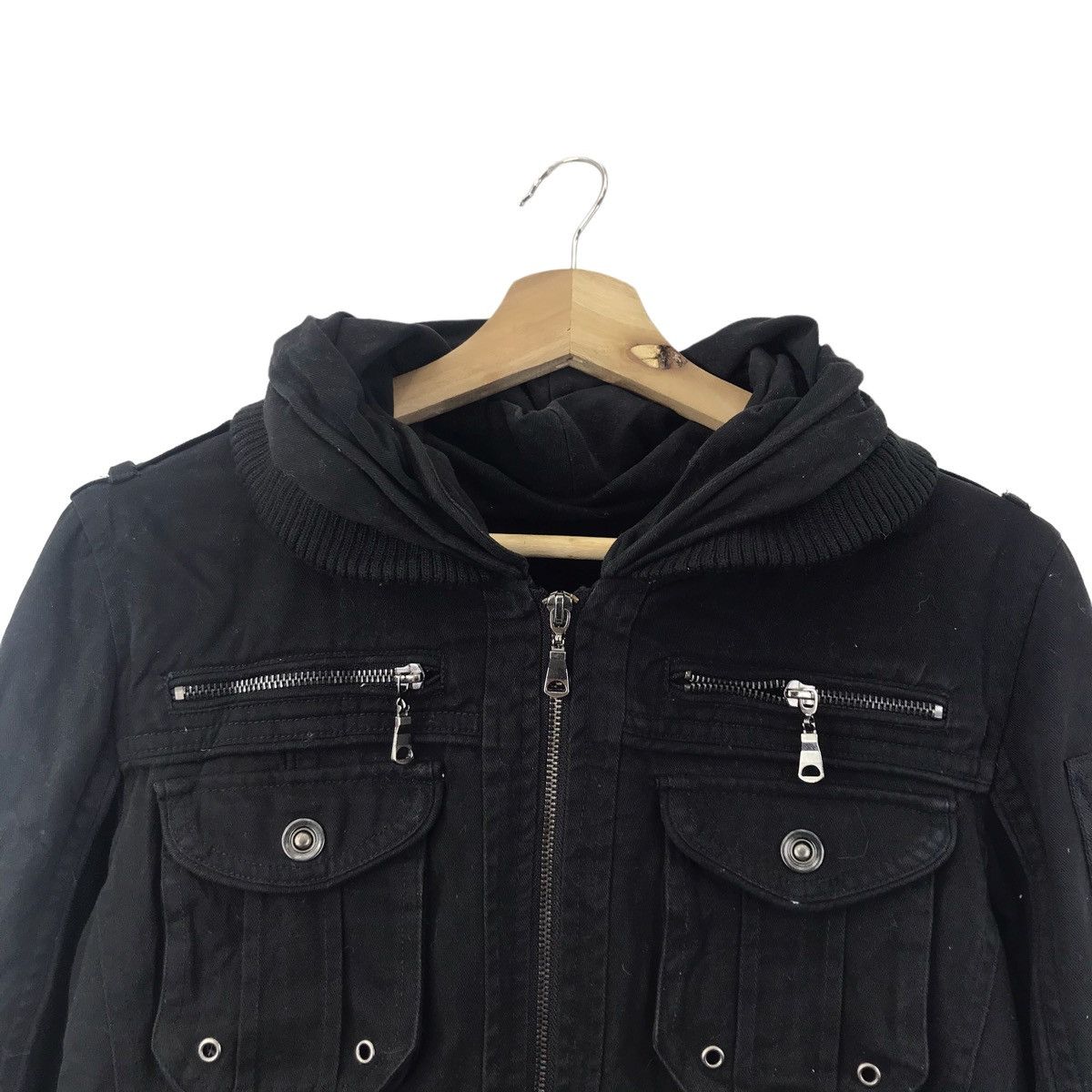Japanese Brand SEMANTIC DESIGN Japanese Brand Punk Multi Pockets Black Coat Size US S / EU 44-46 / 1 - 2 Thumbnail