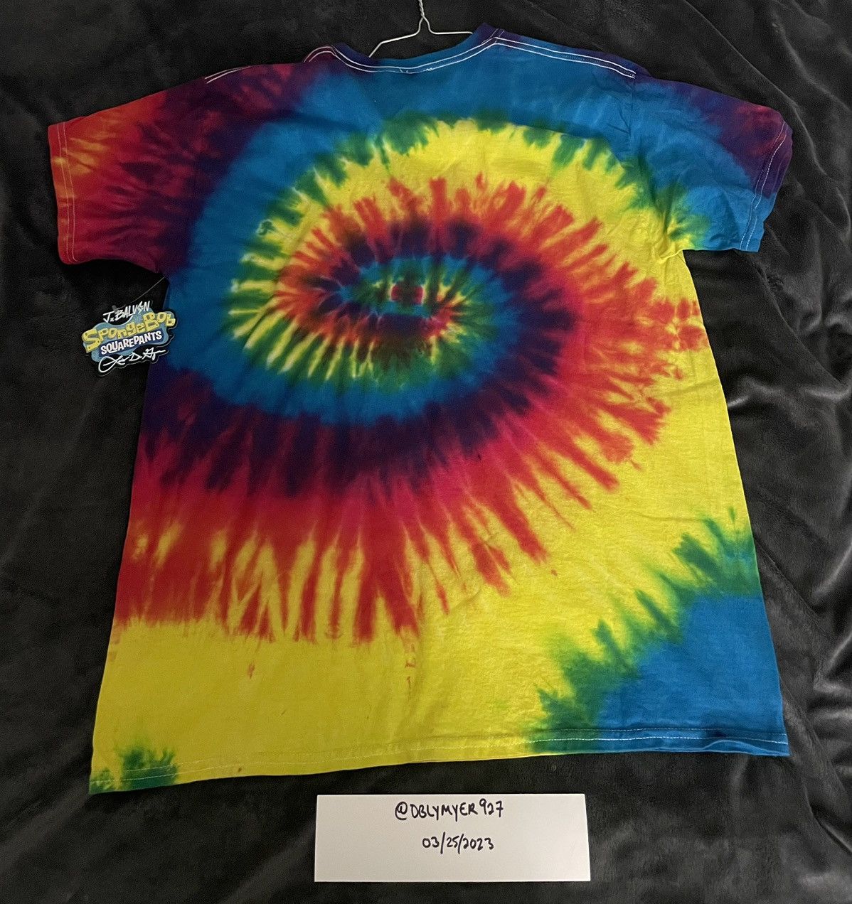 J Balvin Louis de Guzman x J Balvin Tye Dye SpongeBob Tee Size US L / EU 52-54 / 3 - 6 Thumbnail