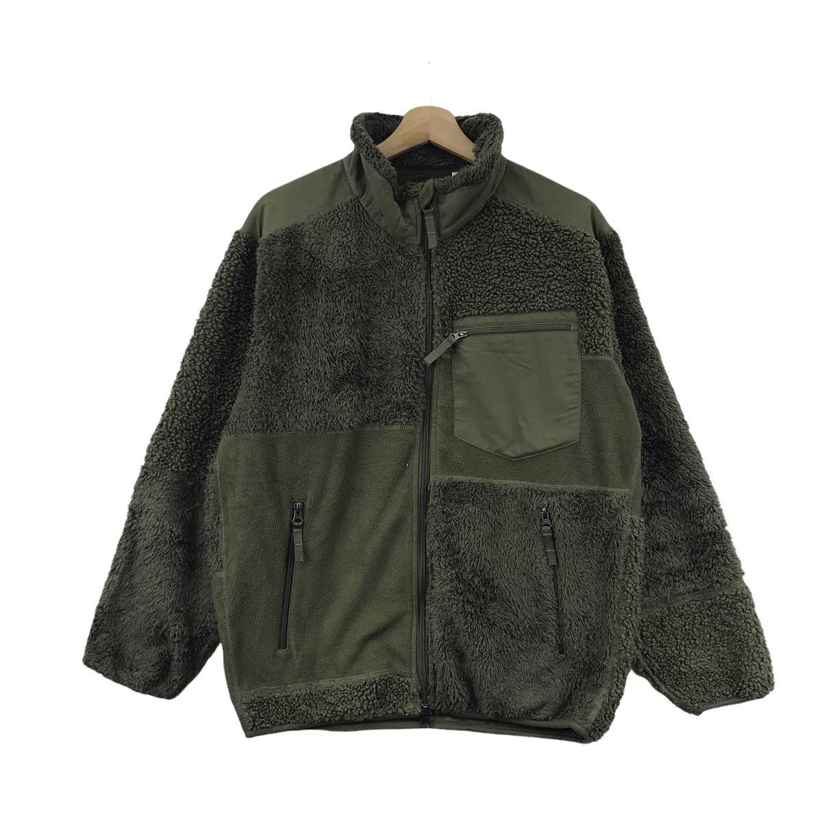 ENGINEERED GARMENTS UNIQLO Patchwork Sherpa FleeceSweatshirt