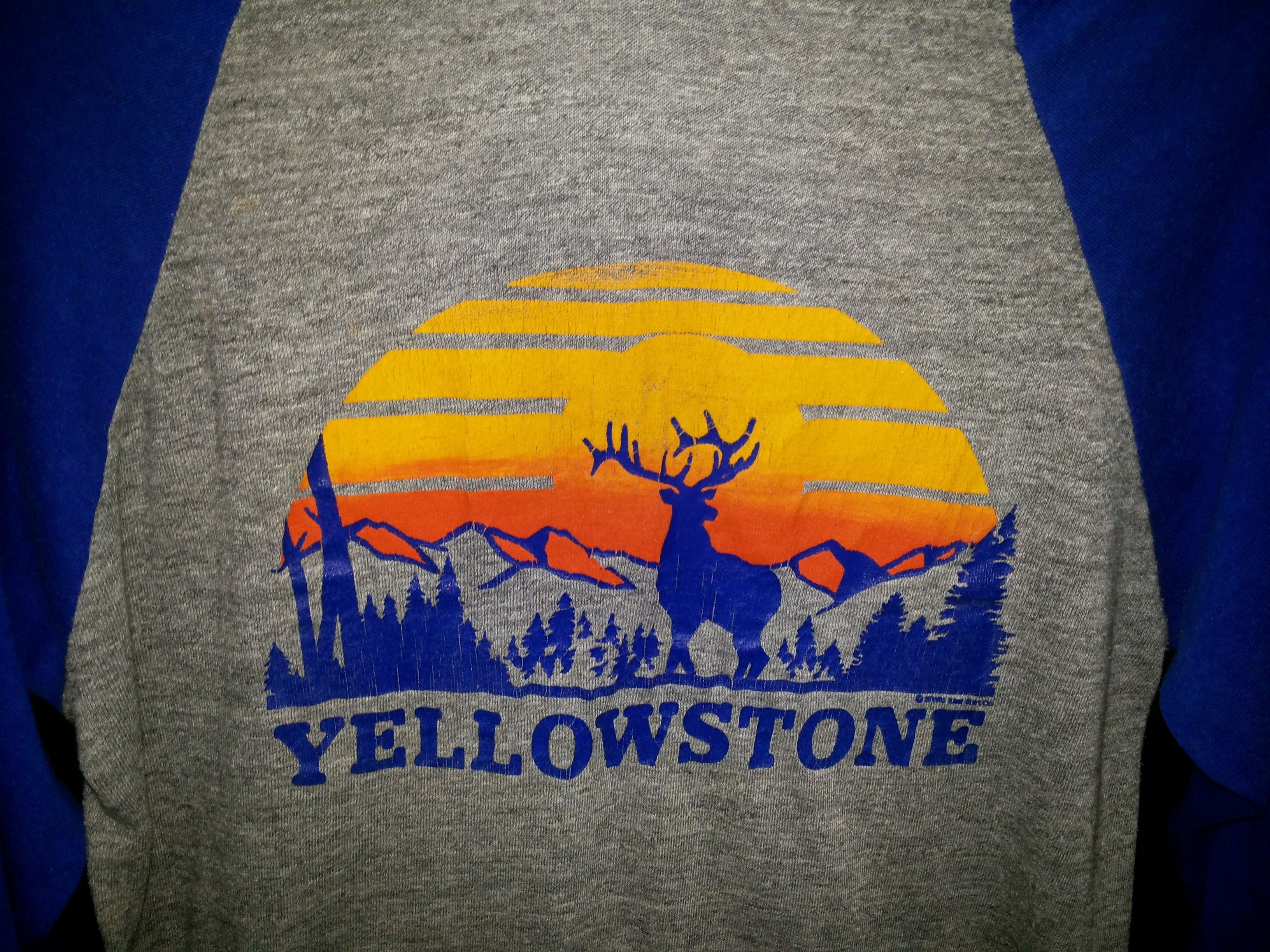 Vintage Vintage 80's Yellowstone raglan shirt Size US L / EU 52-54 / 3 - 2 Thumbnail