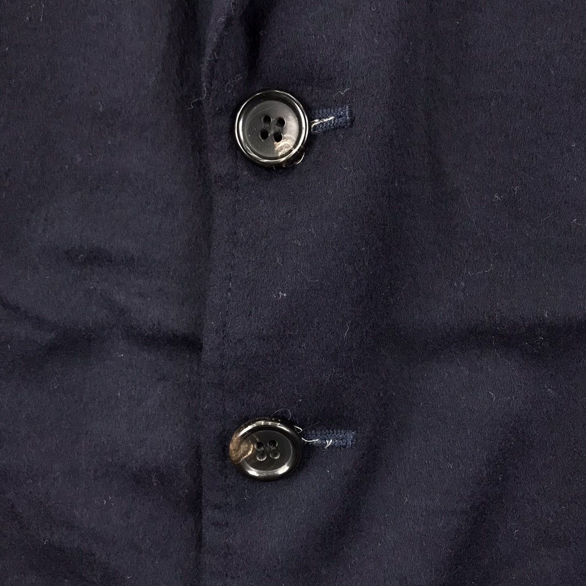 Comme des Garcons COMME DES GARCONS Homme Navy Blue Coat Jacket Size US S / EU 44-46 / 1 - 3 Thumbnail