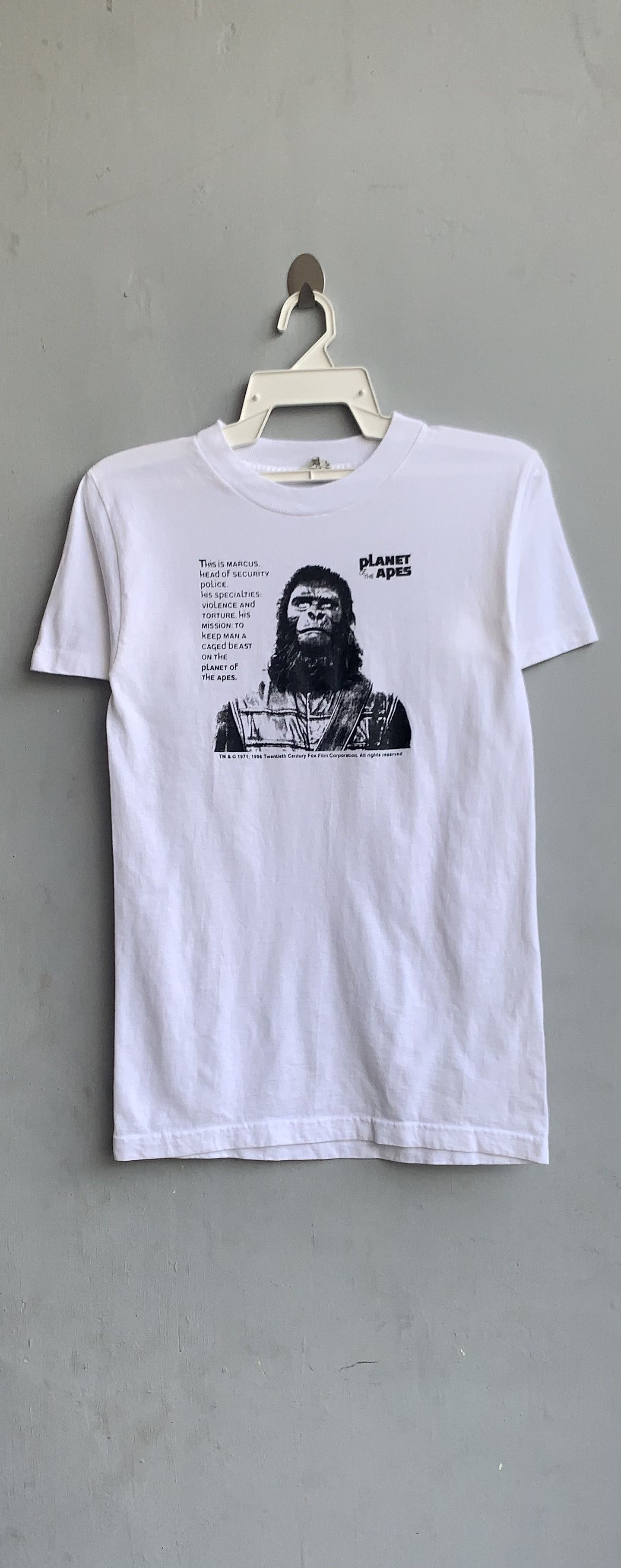 Rare Vintage Planet of the Apes 1999 T Shirt 90s Dark Green