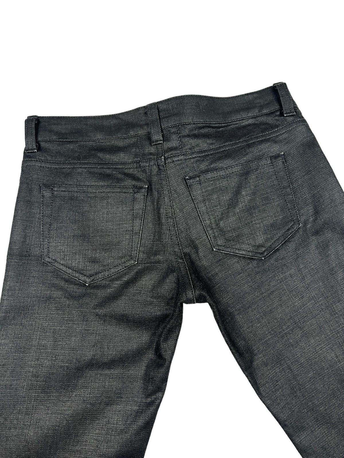 Saint Laurent Paris Saint Laurent Coated Black Skinny Jeans Size 29" - 5 Thumbnail