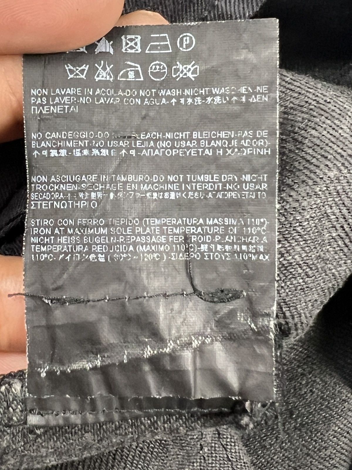 Saint Laurent Paris Saint Laurent Coated Black Skinny Jeans Size 29" - 14 Thumbnail
