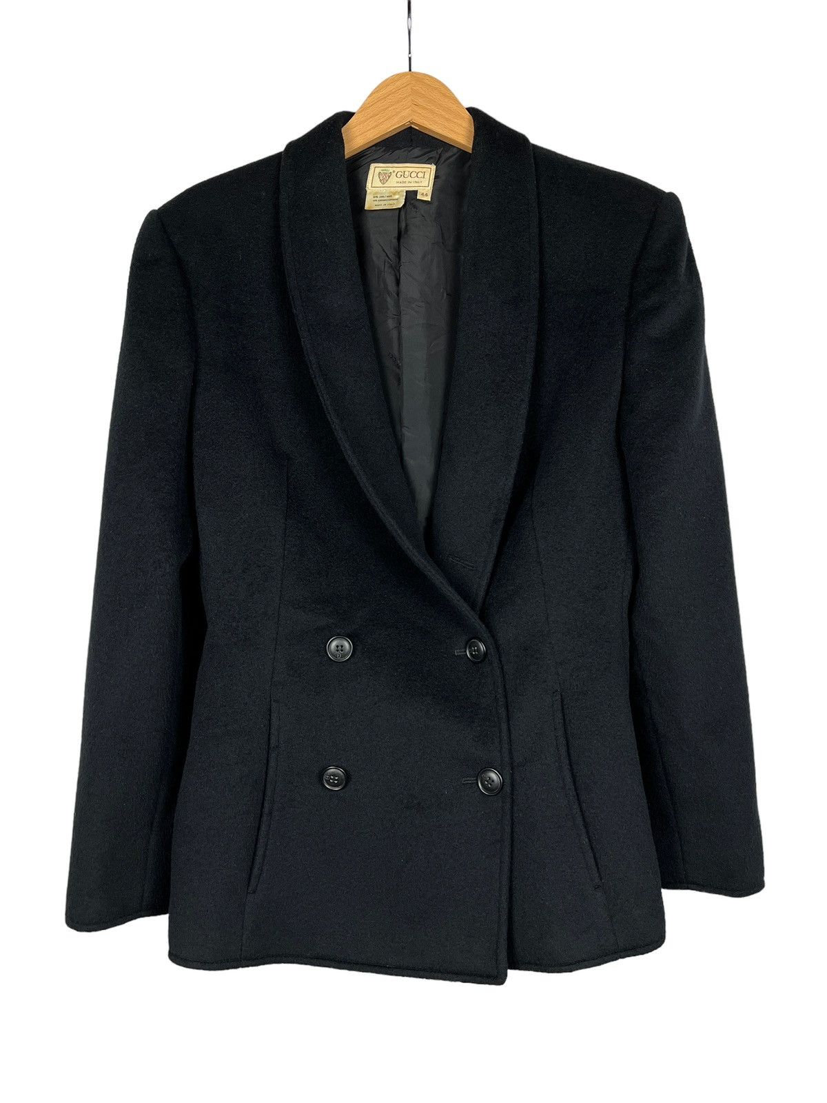 Gucci Vintage 1980s Gucci Double Breasted Wool Blazer Size 44S - 1 Thumbnail