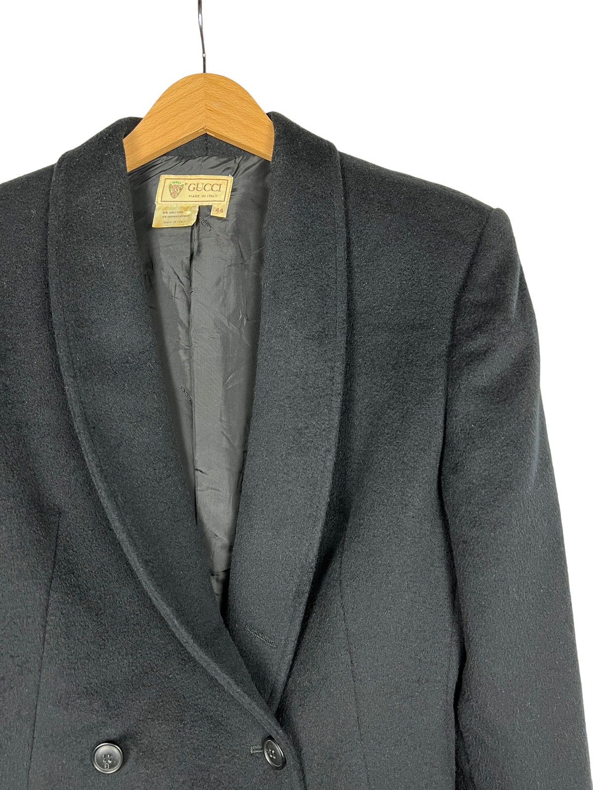 Gucci Vintage 1980s Gucci Double Breasted Wool Blazer Size 44S - 5 Thumbnail