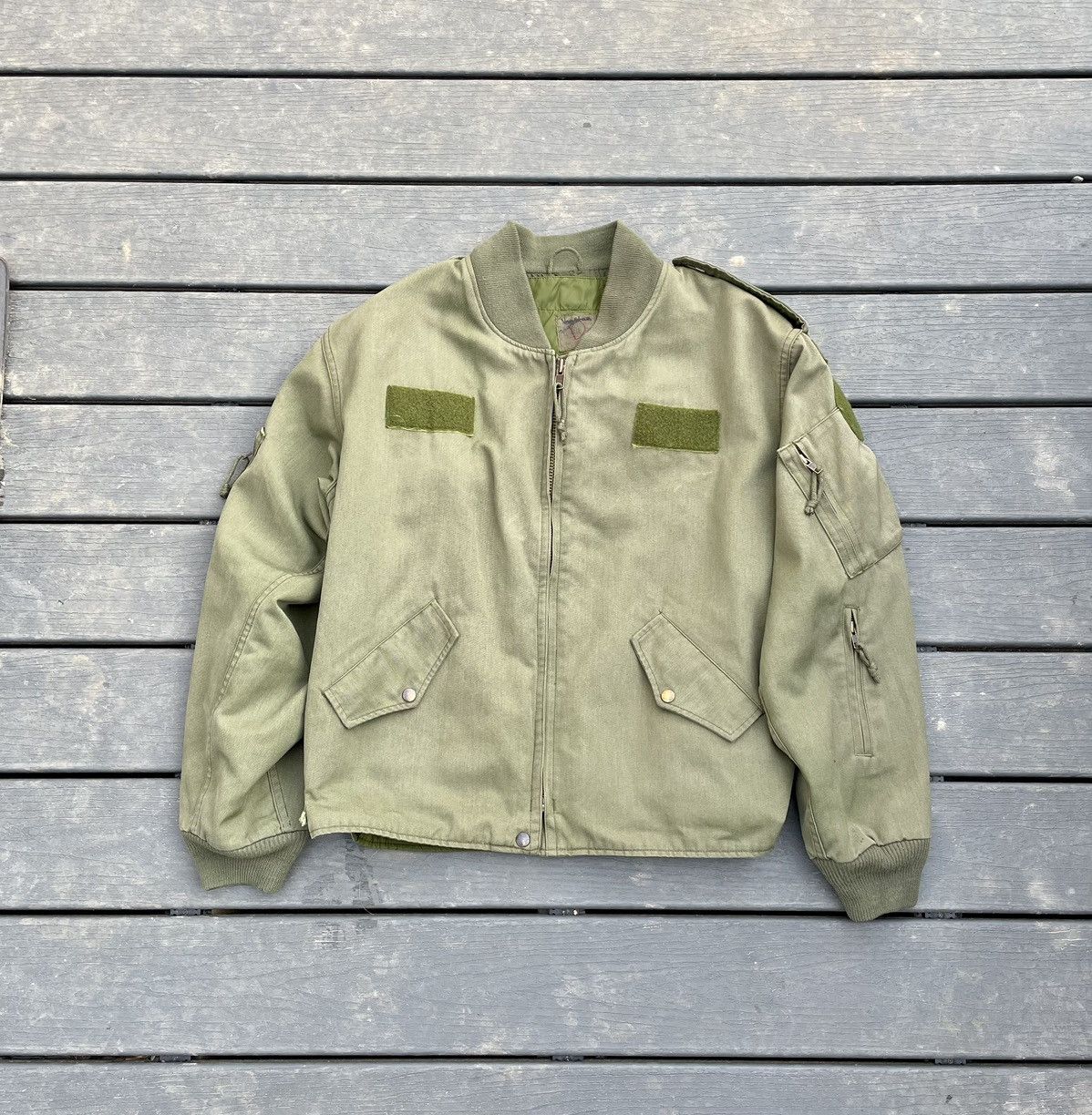 70s Vintage Faded Military Tactical Jacket