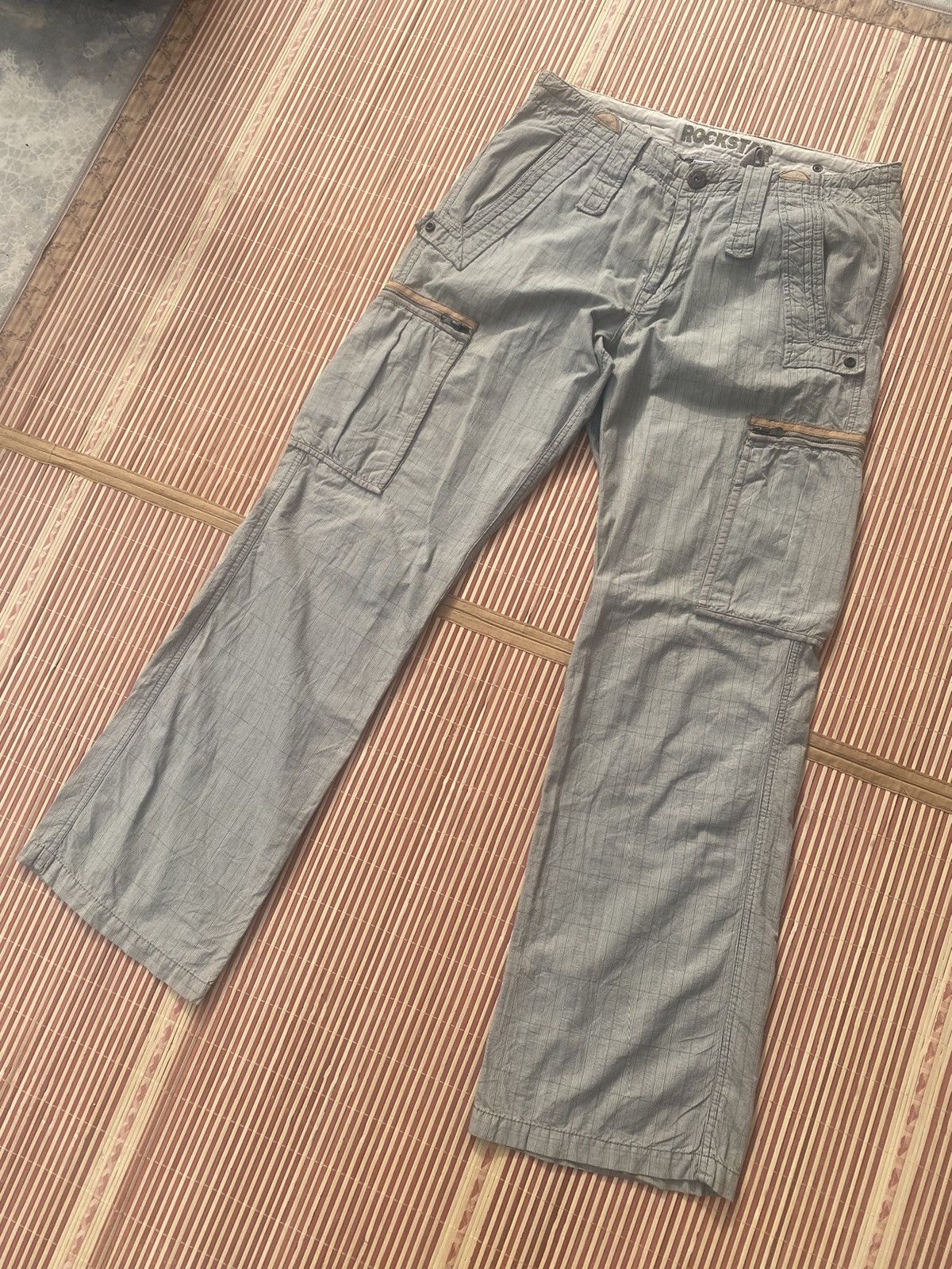 Japanese Brand Rockstar Cargo Pant Size US 35 - 2 Thumbnail