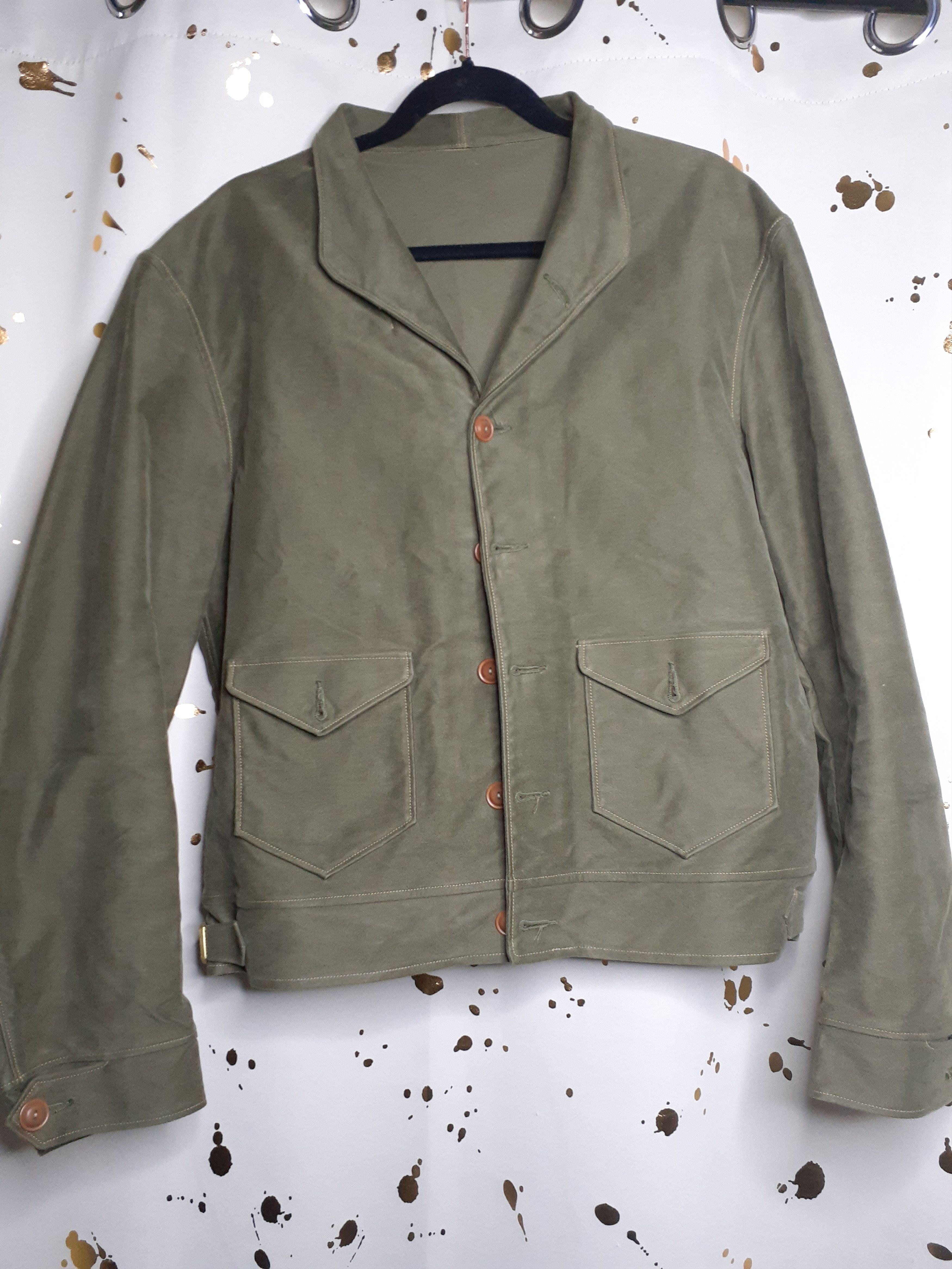 ooe-yofukuten-ooe-yofukuten-olive-drab-cossack-jacket-grailed