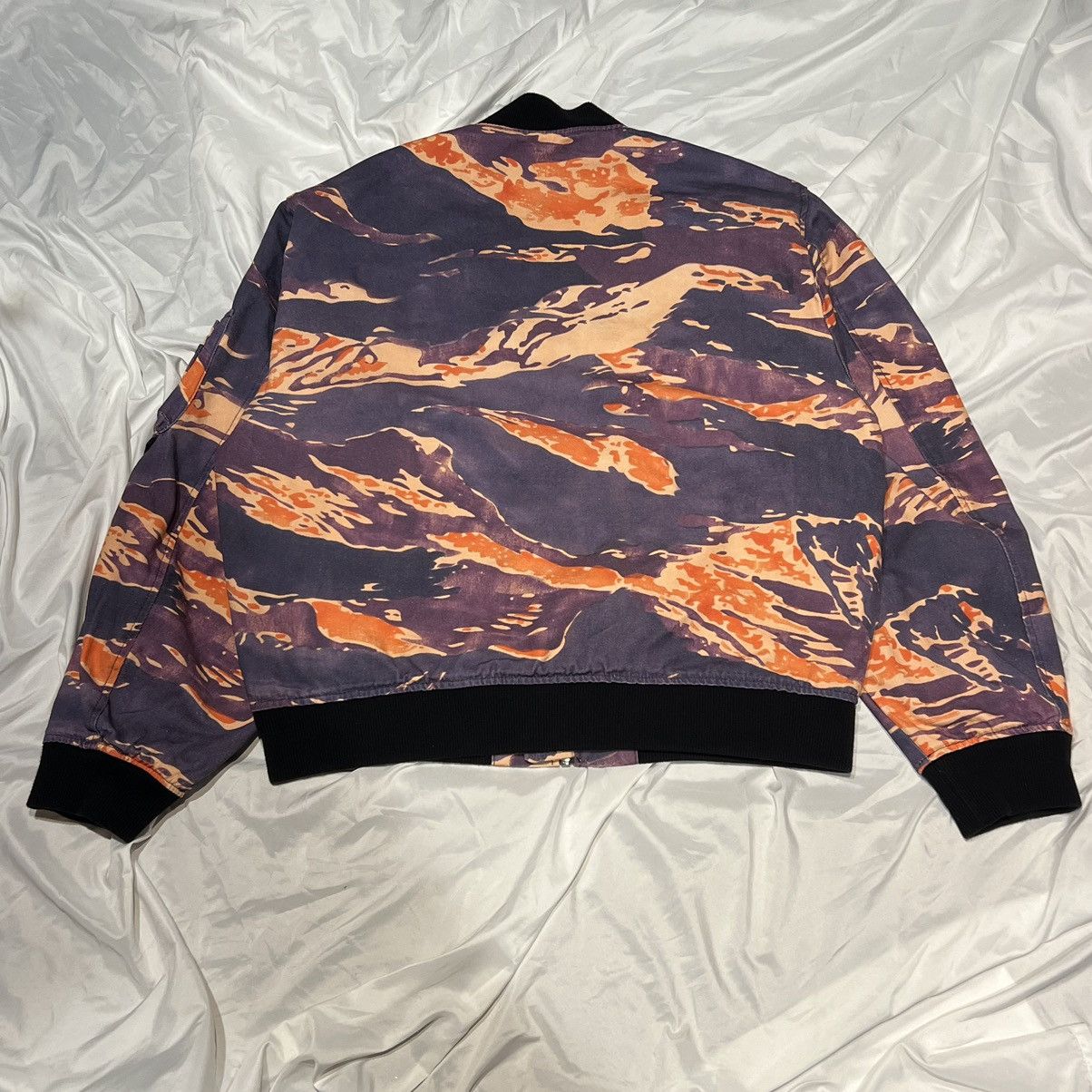 Vintage Stussy Tigris Canvas Bomber | Grailed