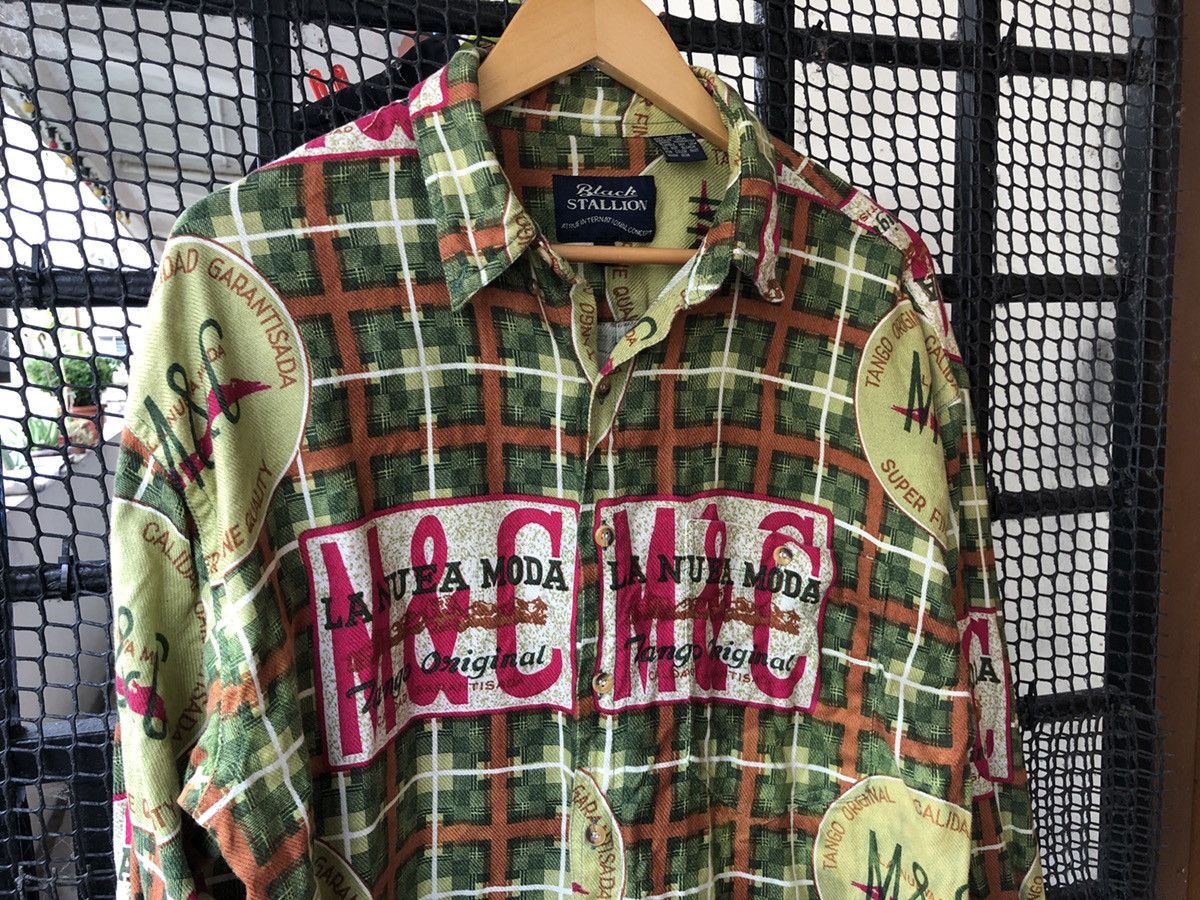 Designer × Vintage BLACK STALLION ADS POSTER STYLE SHIRT CDG Size US L / EU 52-54 / 3 - 3 Thumbnail