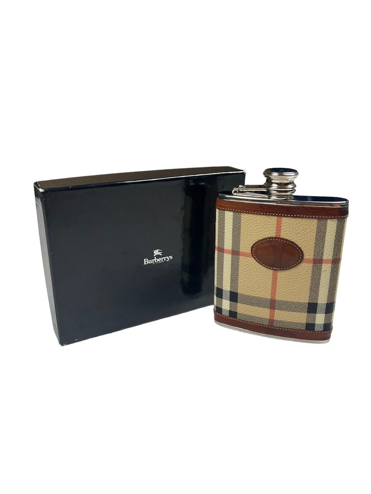Burberry × Vintage Vintage Burberrys Stainless Steel Hip Flask