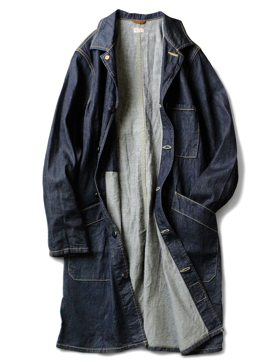 Kapital Kapital 8oz denim shop coat jacket Size US L / EU 52-54 / 3 - 1 Thumbnail