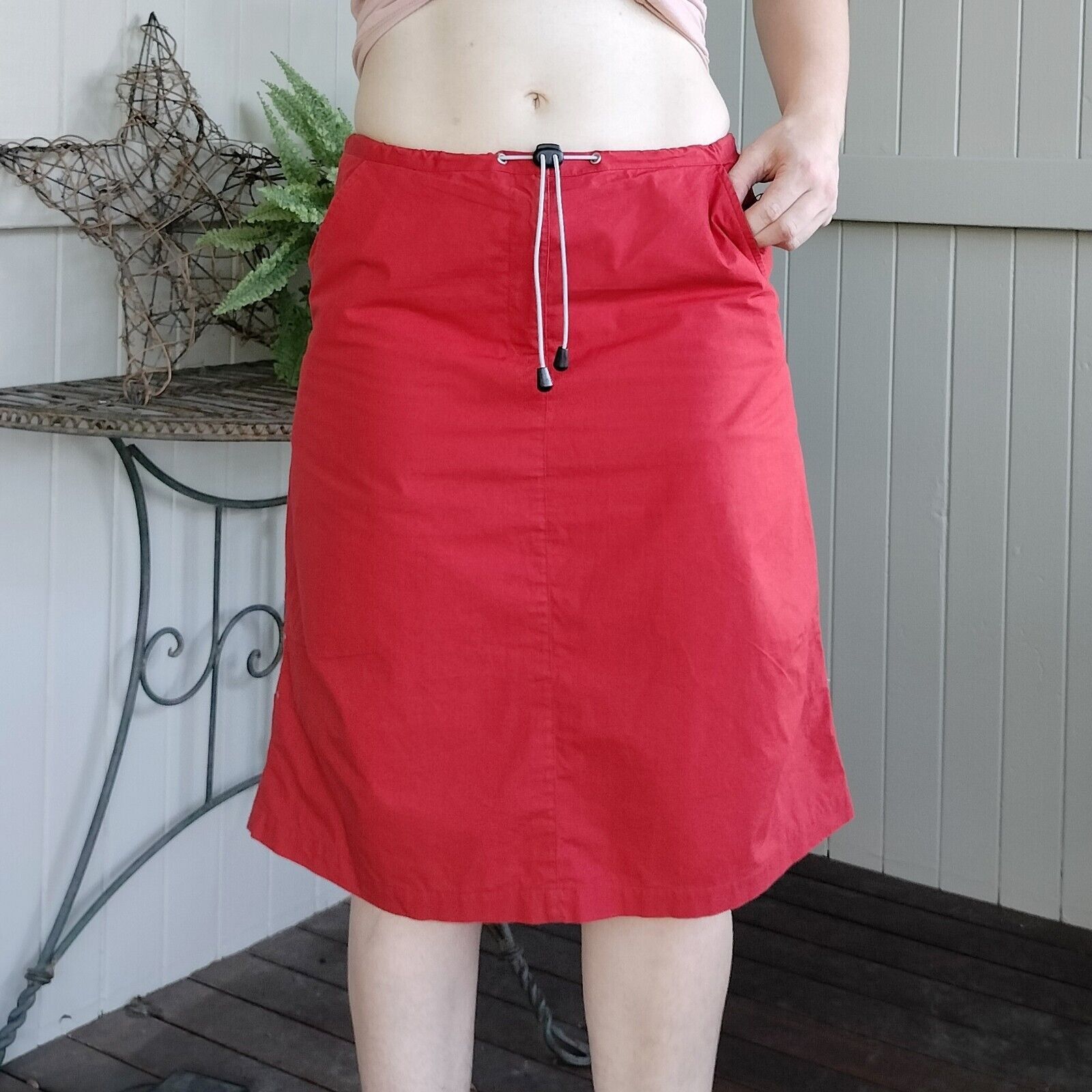 Stussy × Vintage Vintage Y2K Stussy Skirt Parachute Midi Cargo Techwear 2000s Size 30" / US 8 / IT 44 - 1 Thumbnail