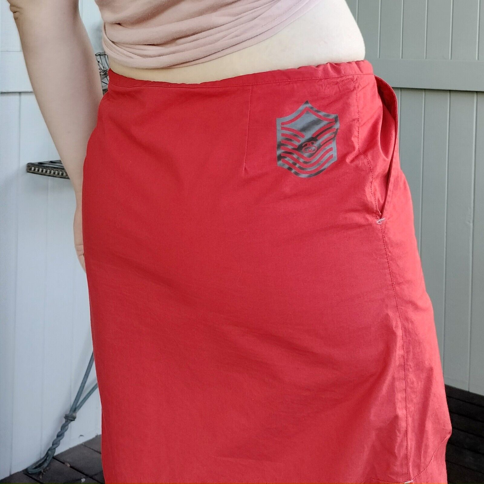 Stussy × Vintage Vintage Y2K Stussy Skirt Parachute Midi Cargo Techwear 2000s Size 30" / US 8 / IT 44 - 5 Thumbnail