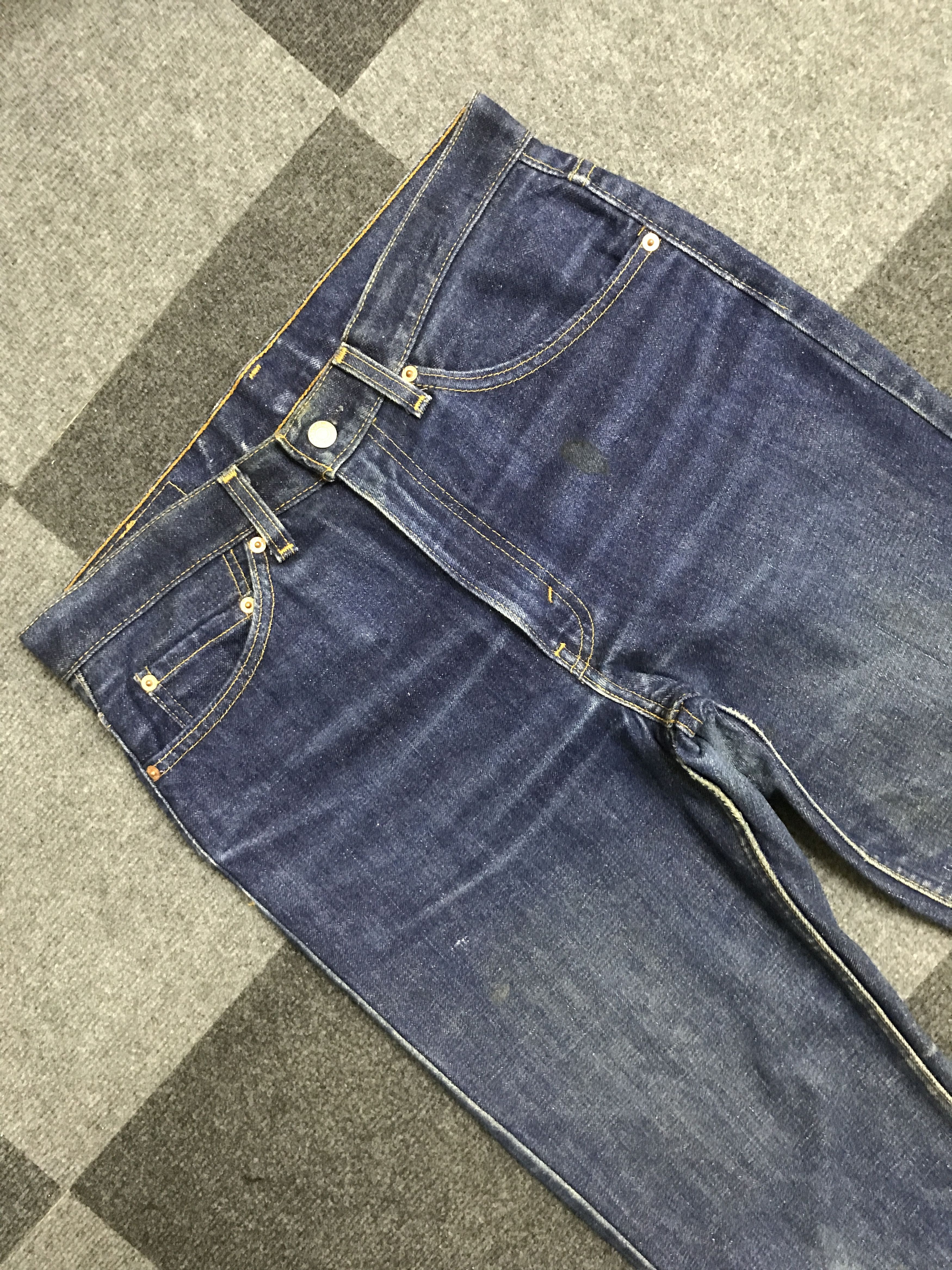 Levi's VL164-Vintage Levis 517 Blue Wash Flare Jeans Size US 32 / EU 48 - 2 Thumbnail