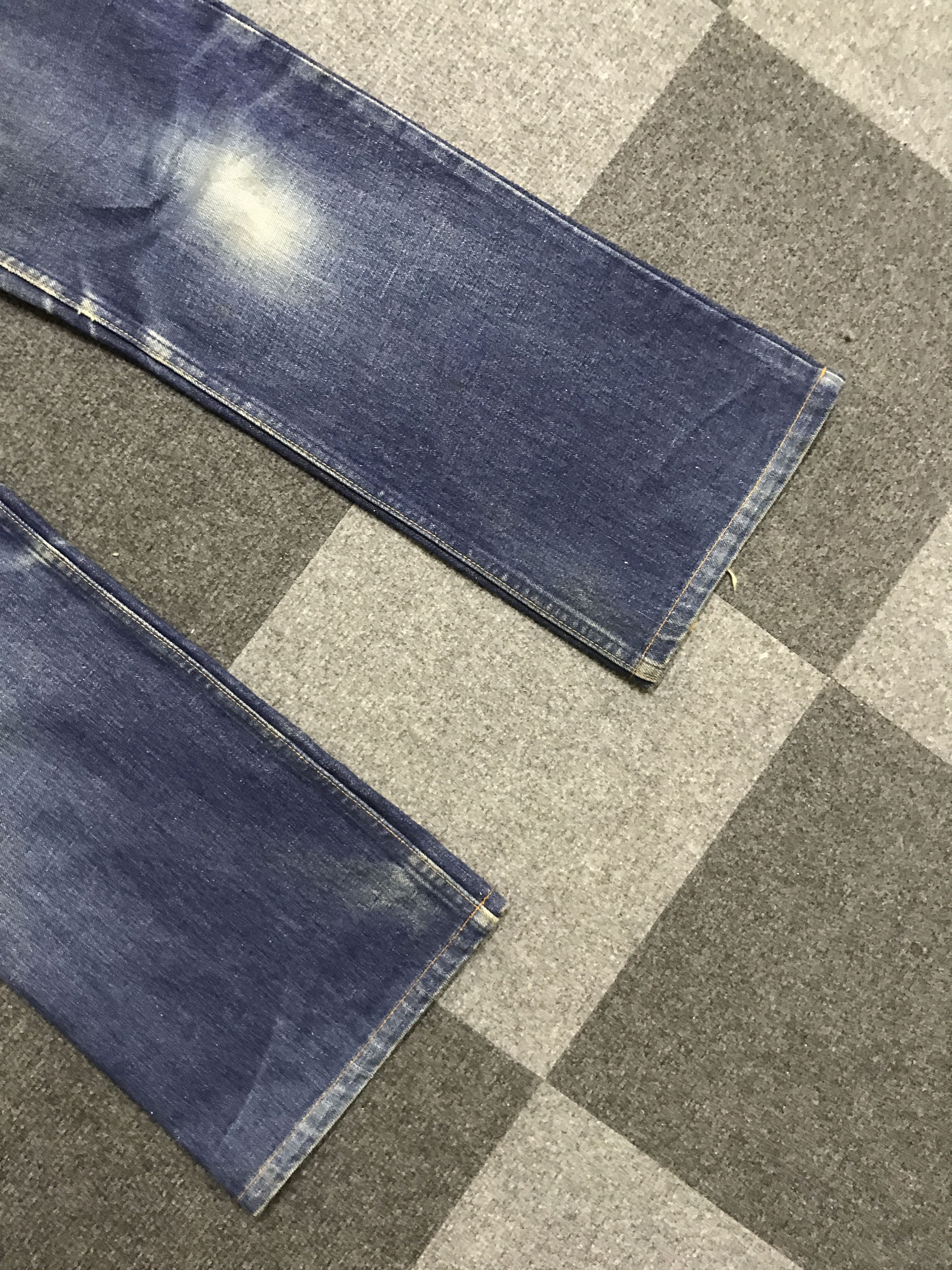 Levi's VL164-Vintage Levis 517 Blue Wash Flare Jeans Size US 32 / EU 48 - 4 Thumbnail