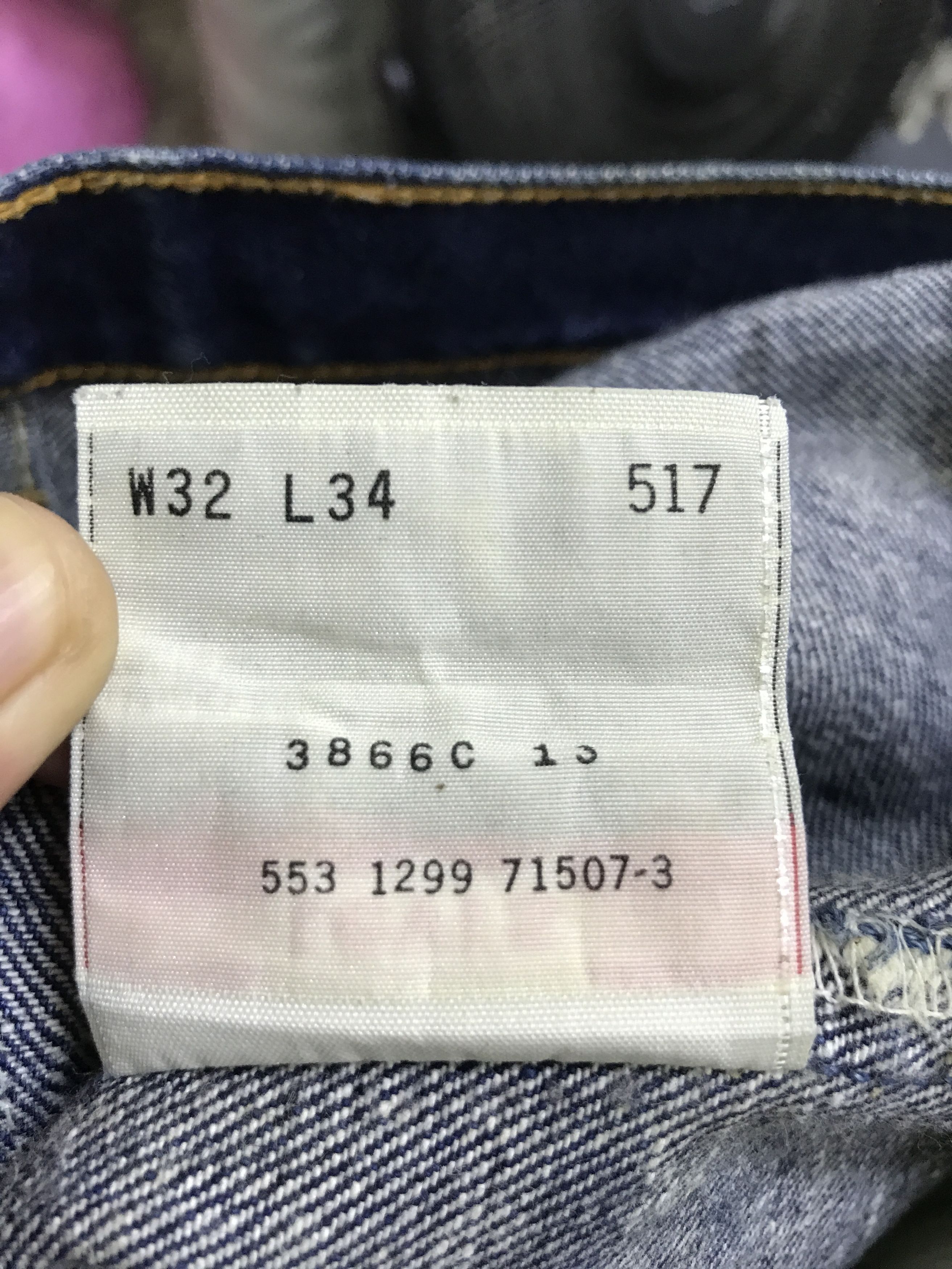 Levi's VL164-Vintage Levis 517 Blue Wash Flare Jeans Size US 32 / EU 48 - 19 Thumbnail