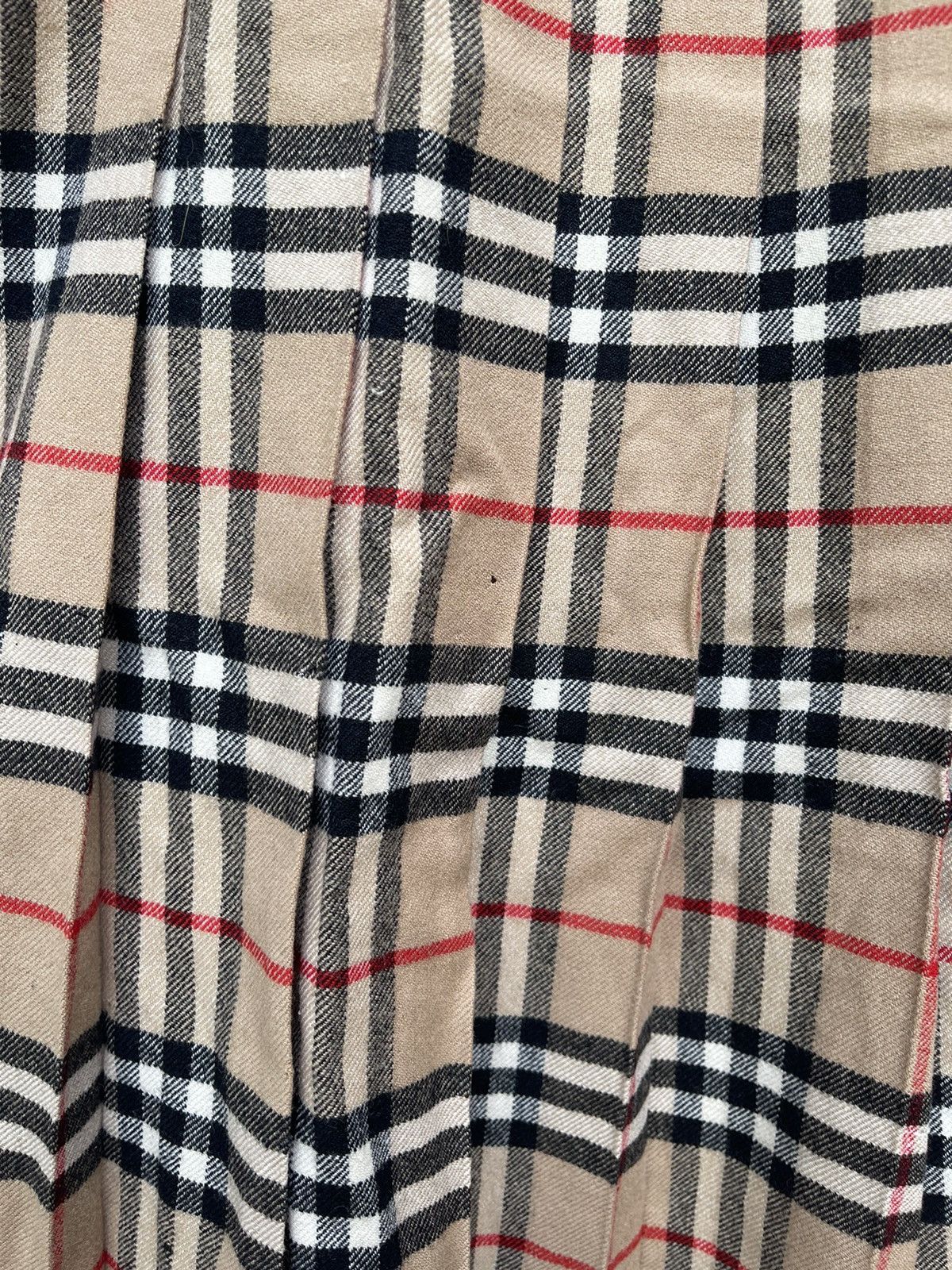 Burberry × Vintage Vintage Burberrys Wool Nova Check Skirt Size 26" / US 2 / IT 38 - 4 Thumbnail