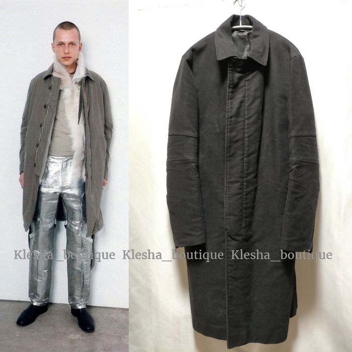 Helmut Lang 99AW Astro biker coat moleskine jacket vintage archive